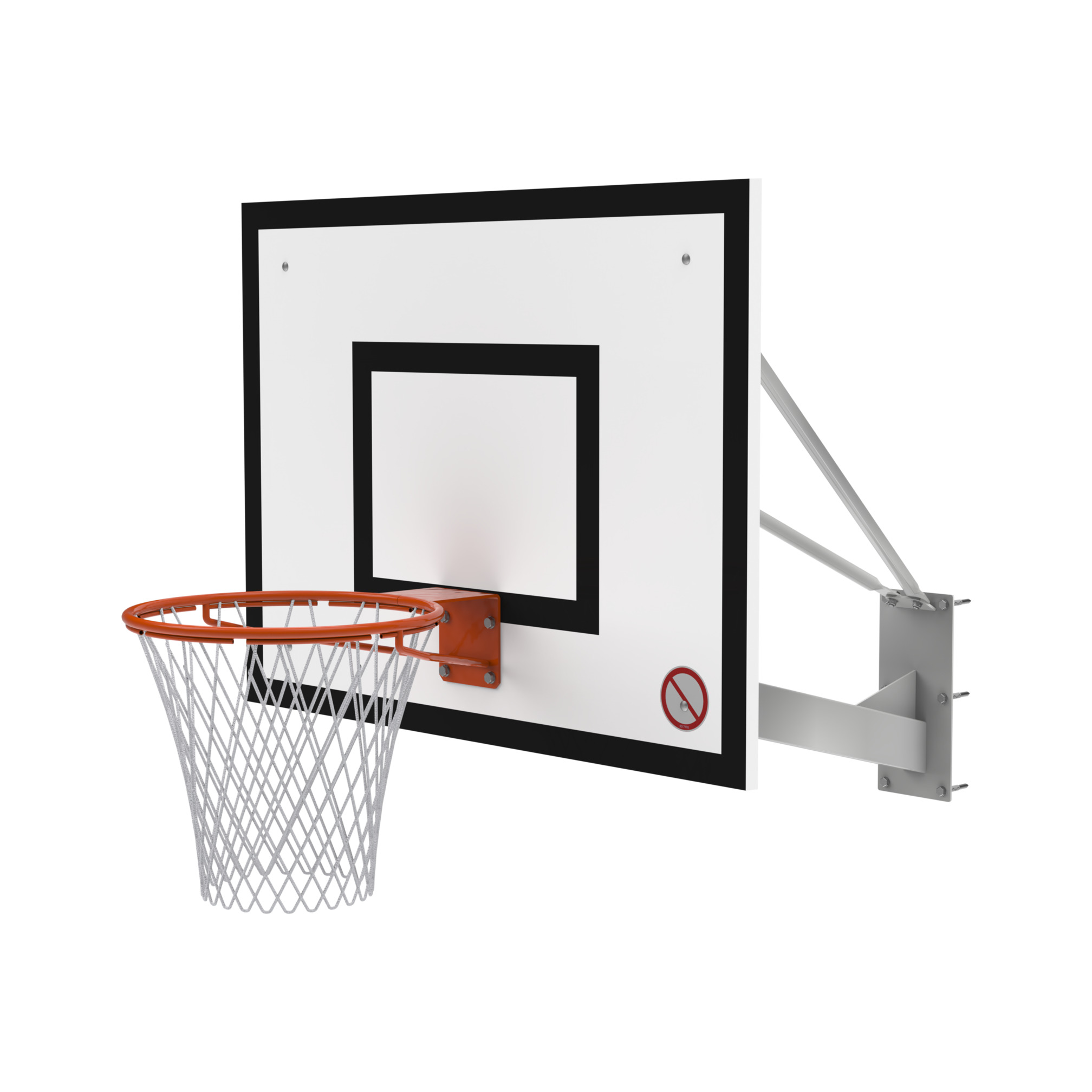 Tablero de Baloncesto Montado en la Pared - Proyección de 120 cm