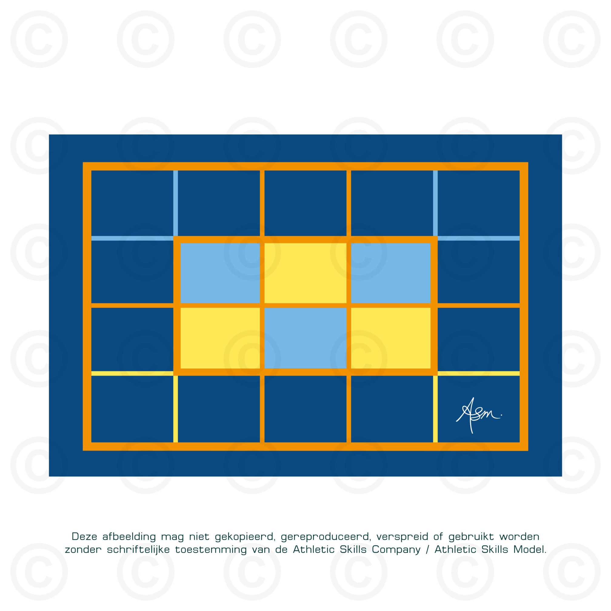 ASM landing mat Goal, sandwich padding