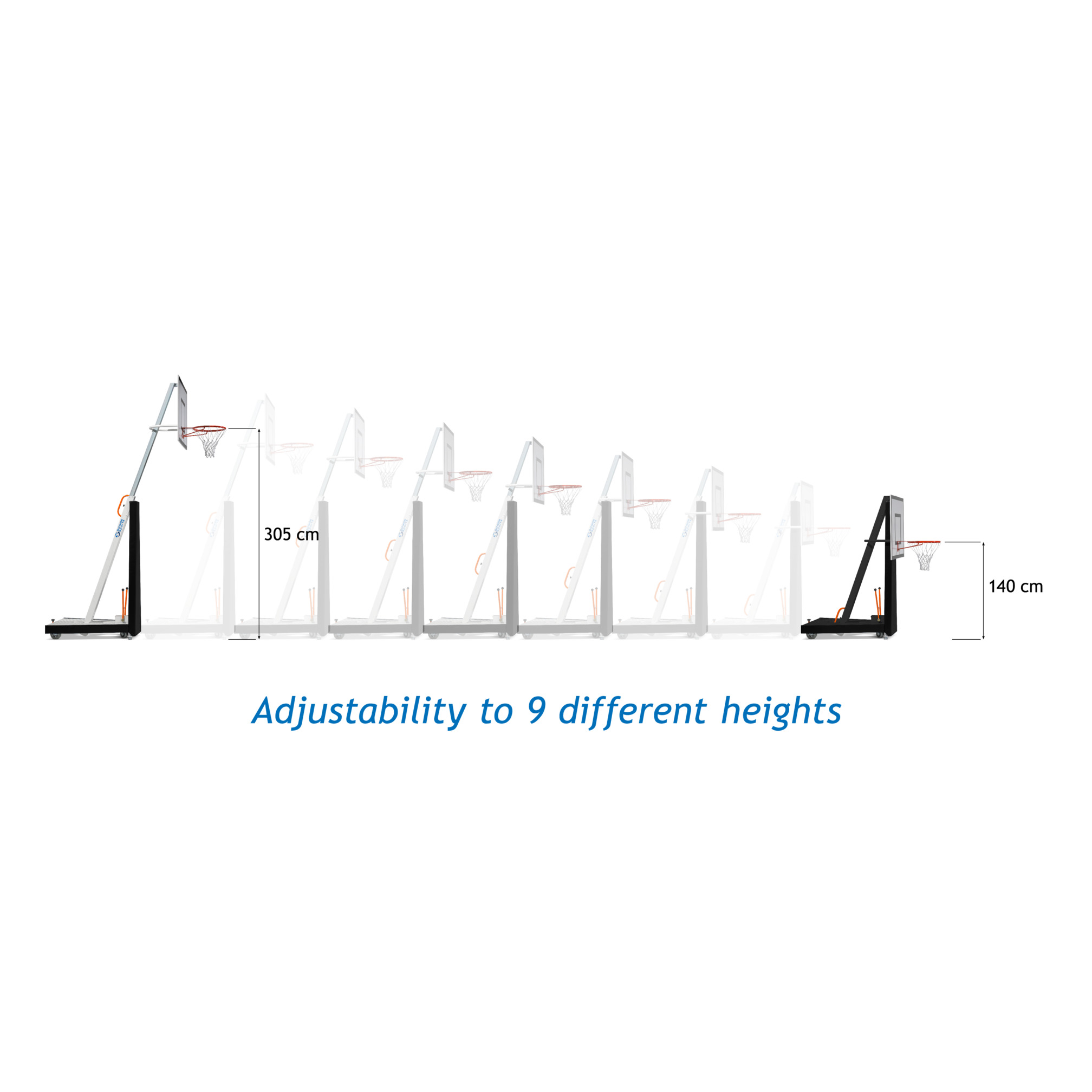 Portable Basketball Backstop - SAM School