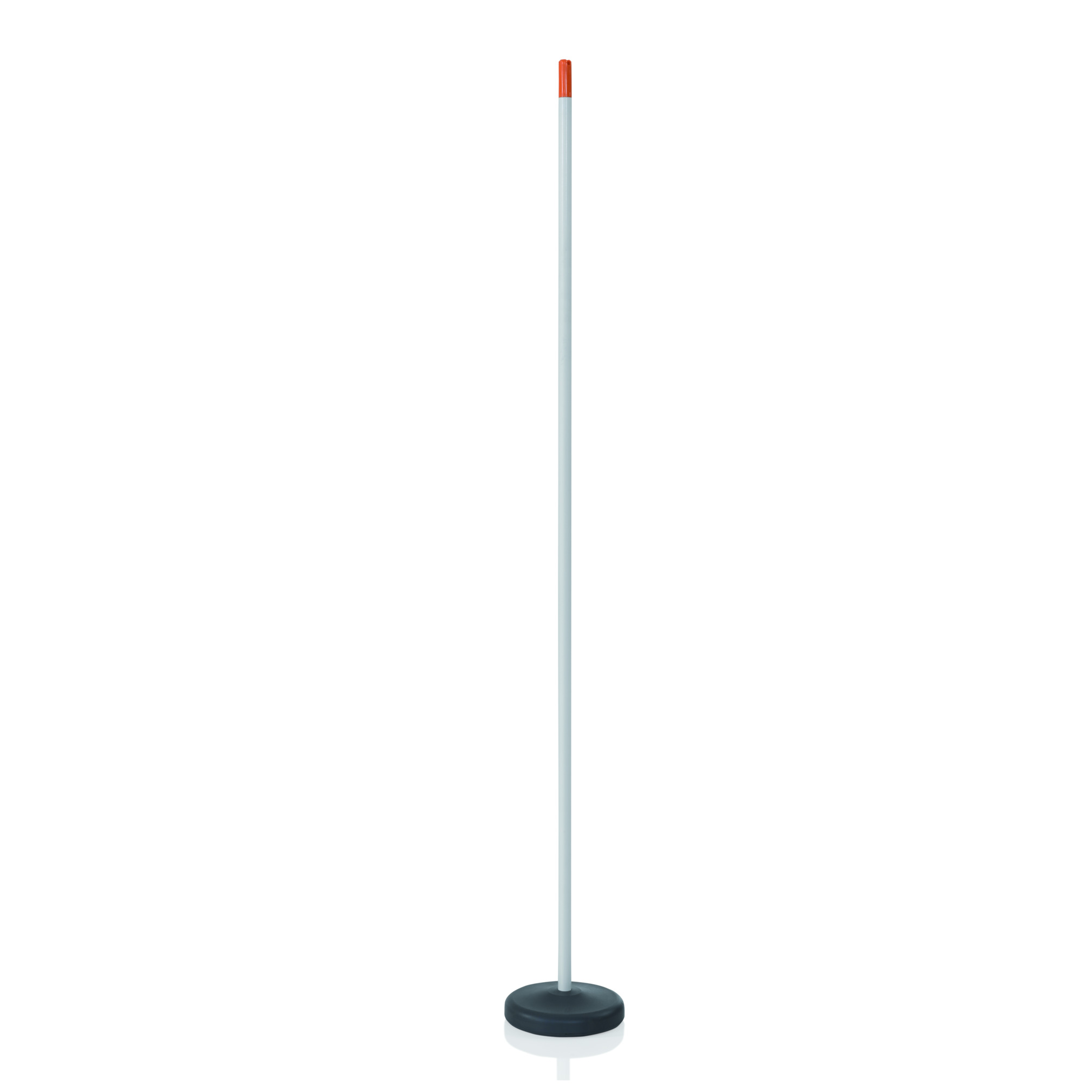 Base post with net support for badminton Base post with net support for badminton
