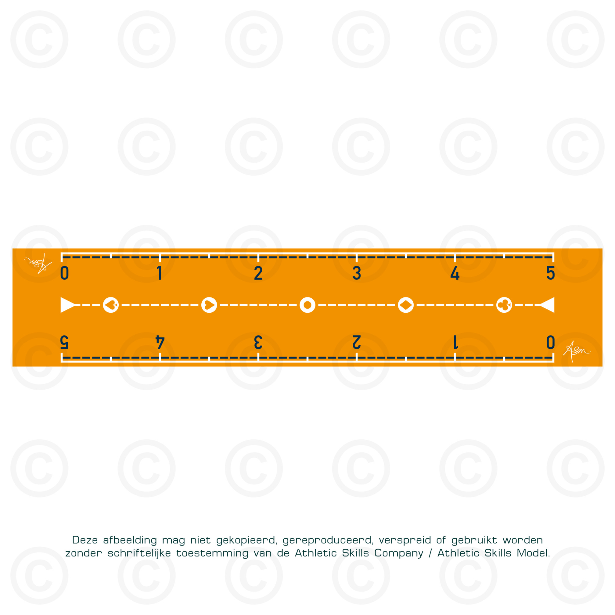 ASM Long Mat - Ruler - 6m, sandwich padding
