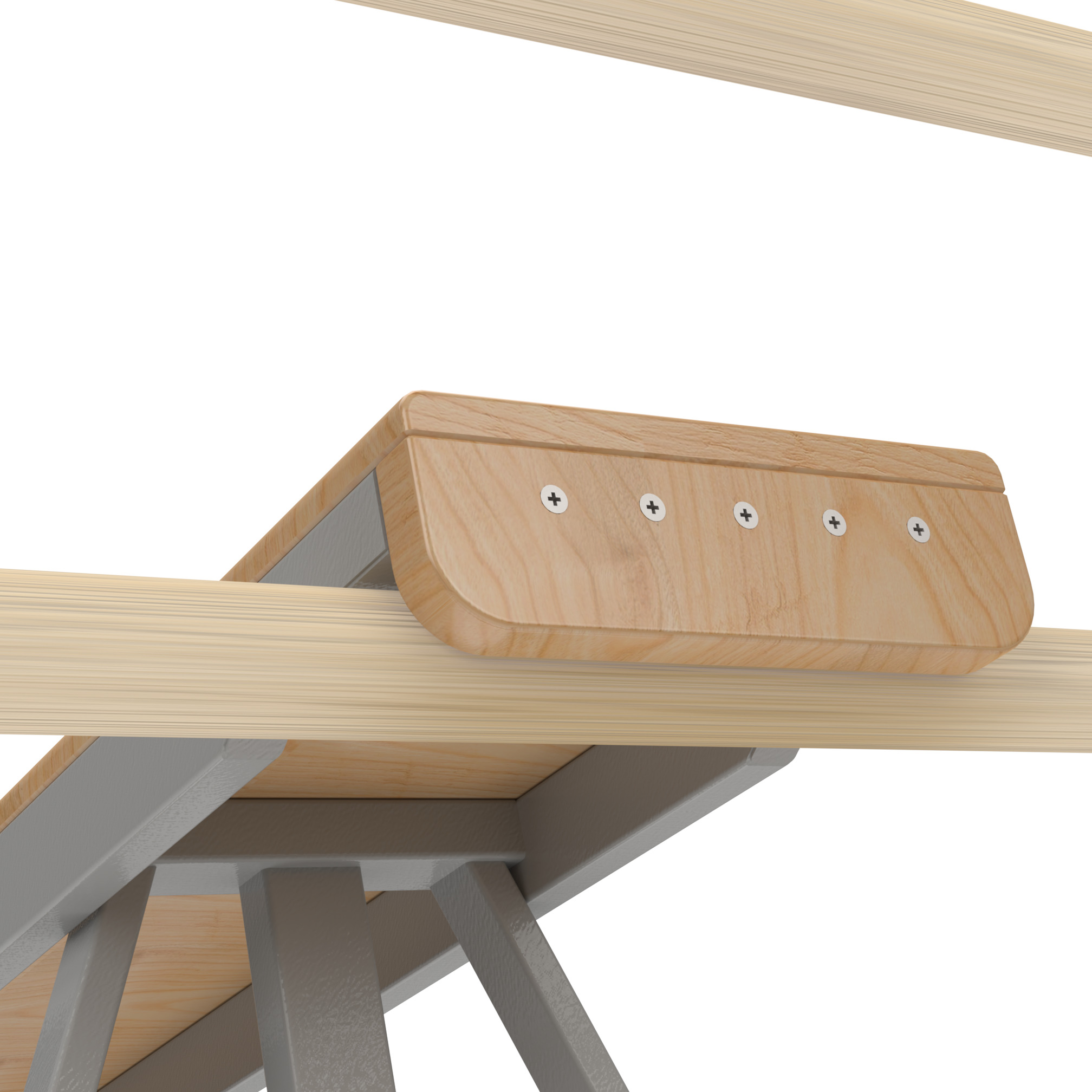 Turnbank, 360 cm, mit Balancierbalken, 10 cm, Janssen-Fritsen, Essential