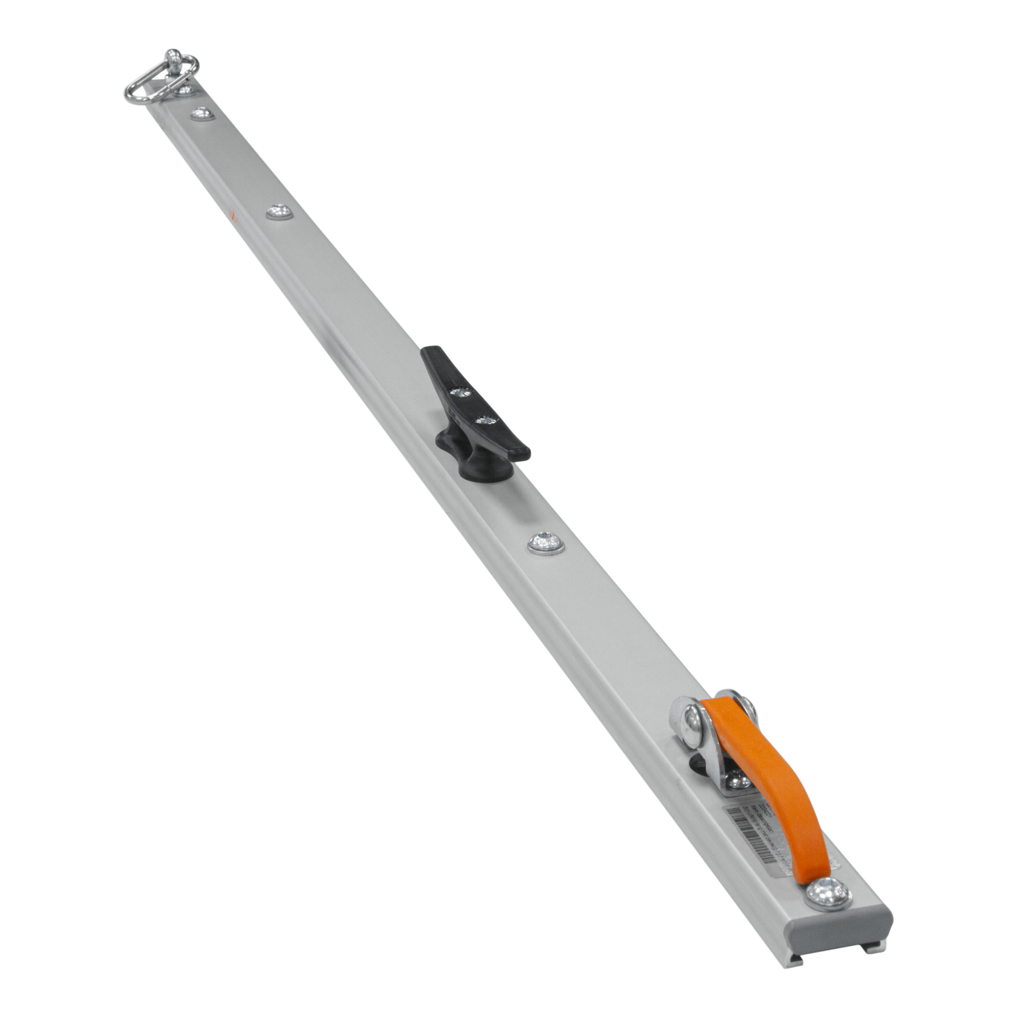 Sliding strip with mounting eye and cleat