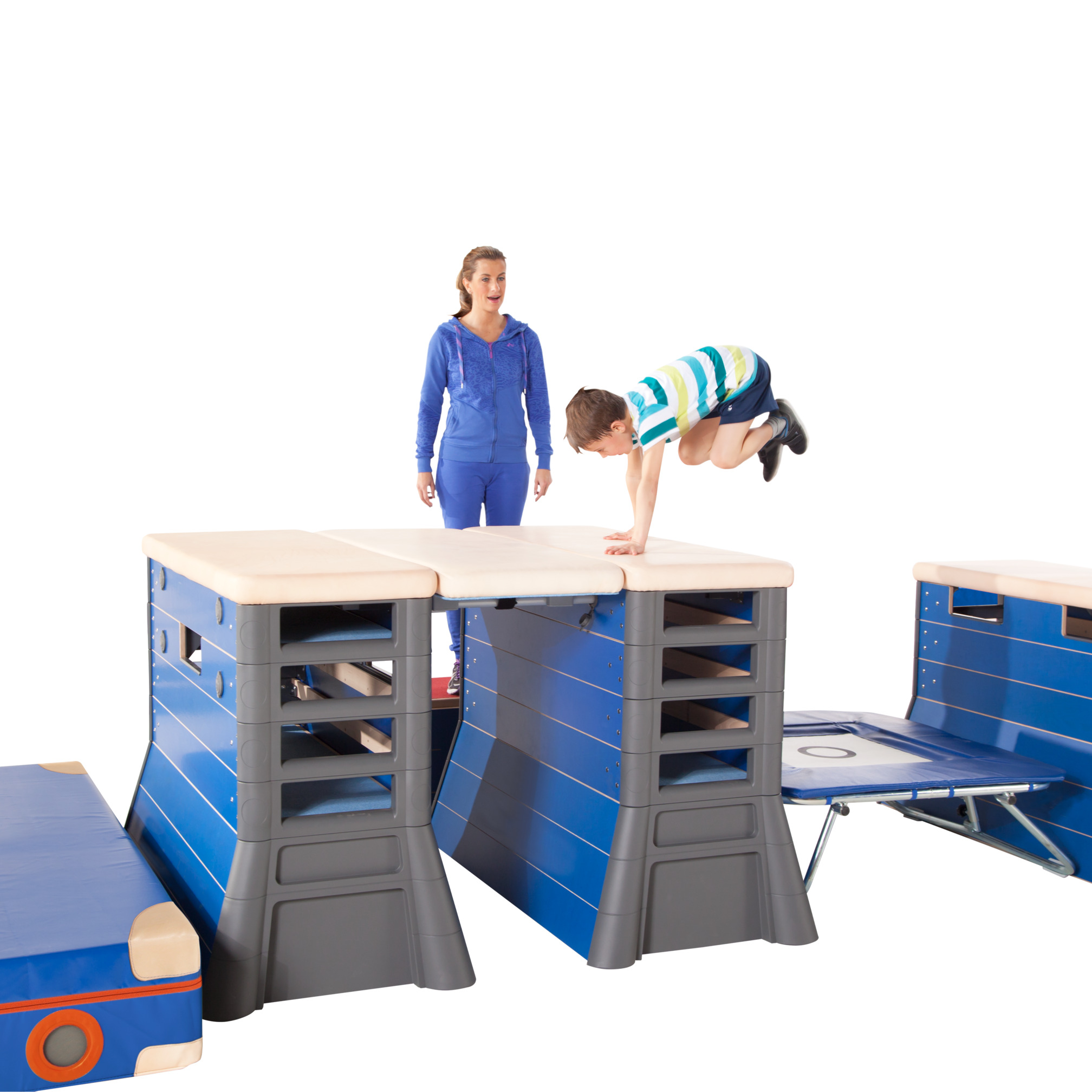 Springkast - Multikast® met zijopeningen in het tussendeel Springkast - Multikast® met zijopeningen in het tussendeel