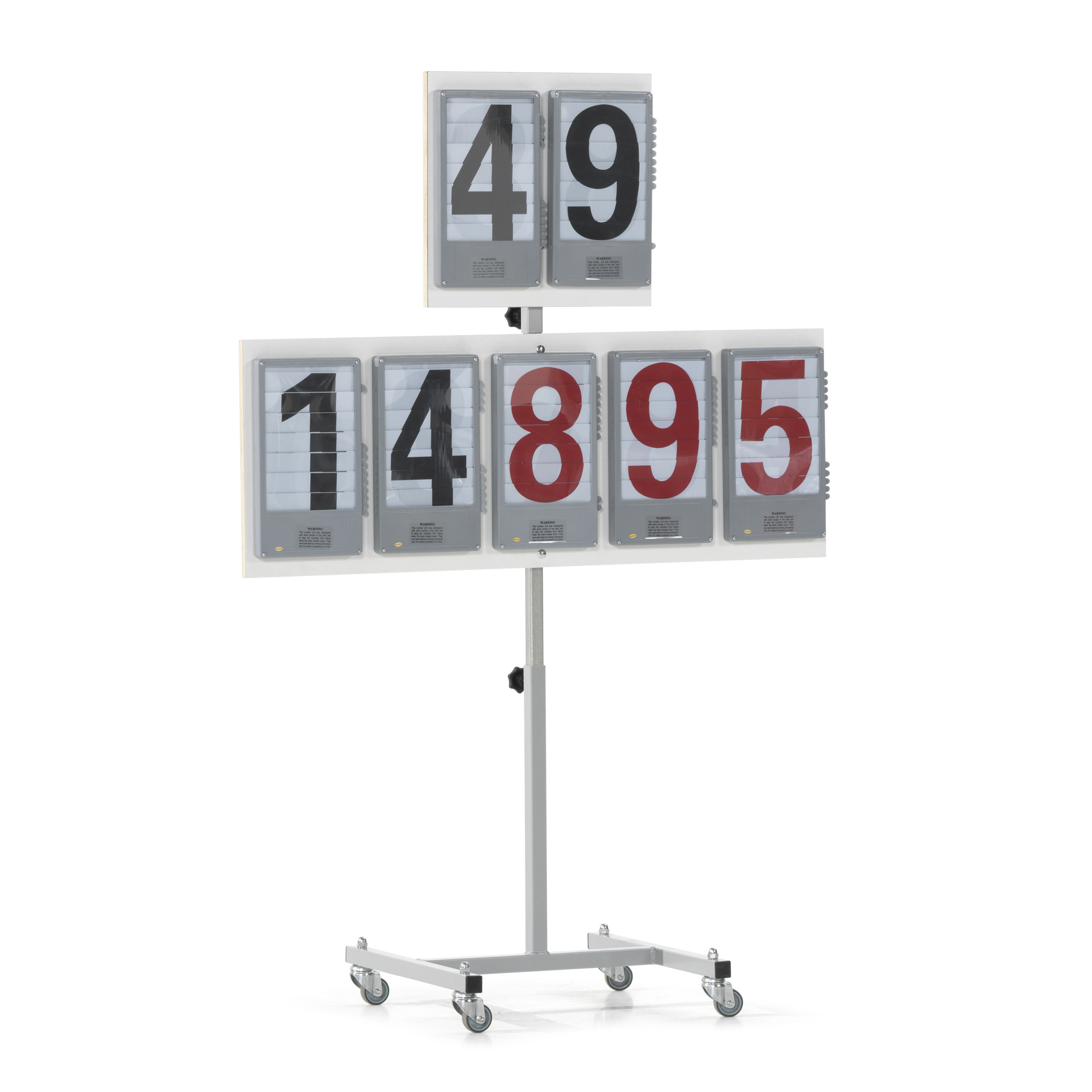 Opzetstuk voor scorebord verrolbaar