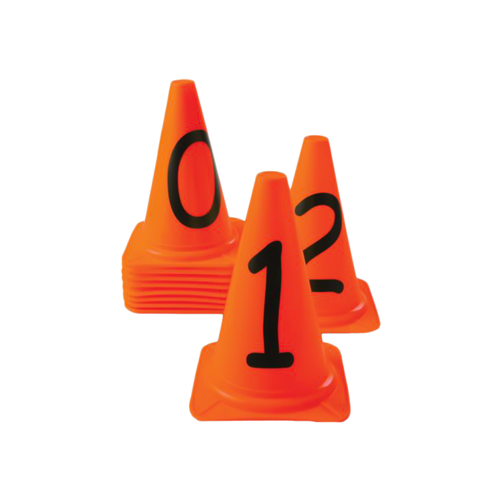 Genummerde Trainingskegels Set – 0 t/m 9