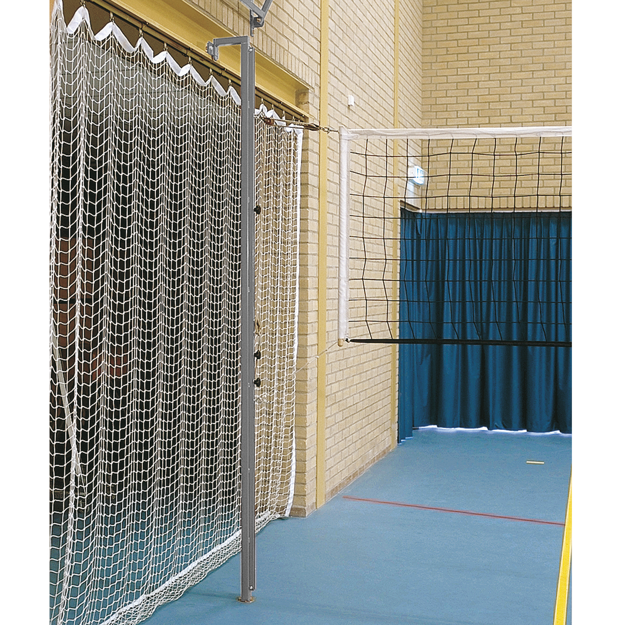 Volleyball / Badminton Pfosten zur Wandmontage