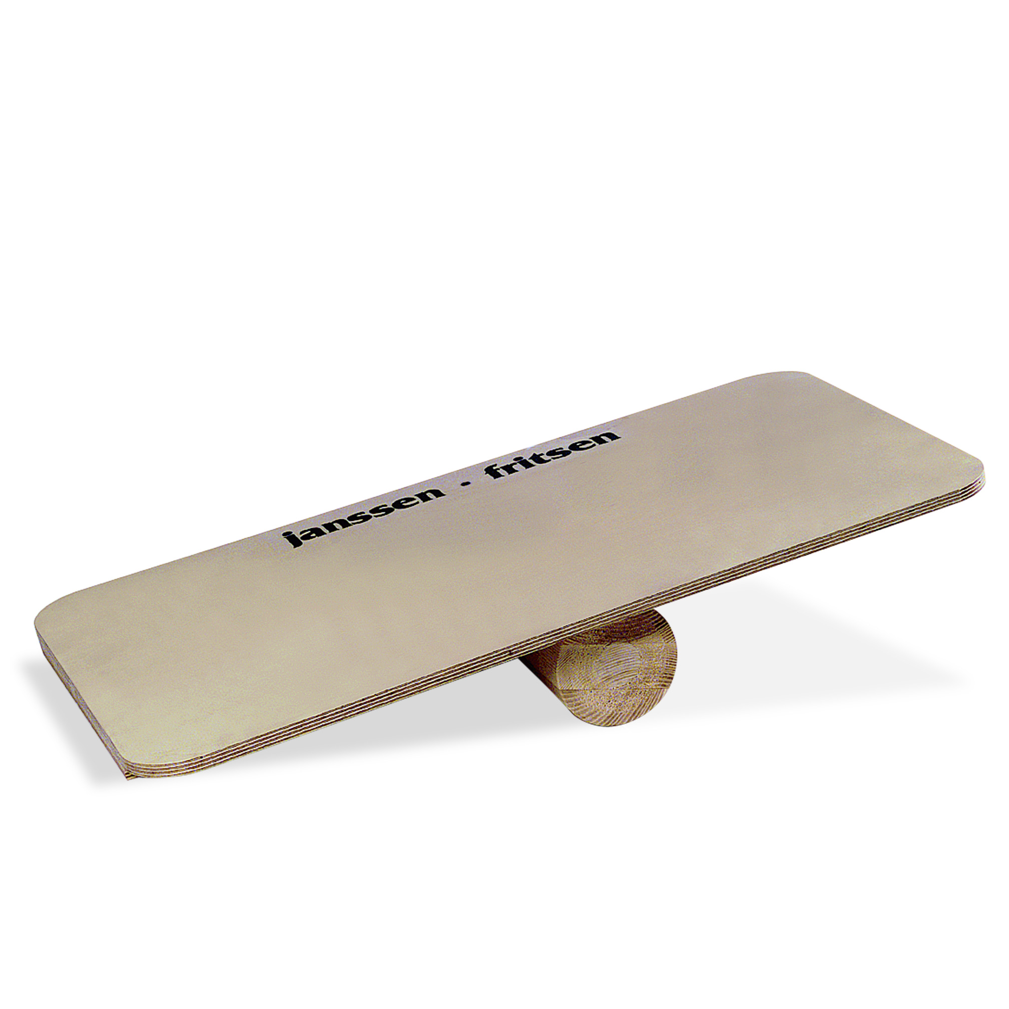 Holz-Balancierbrett mit Rolle