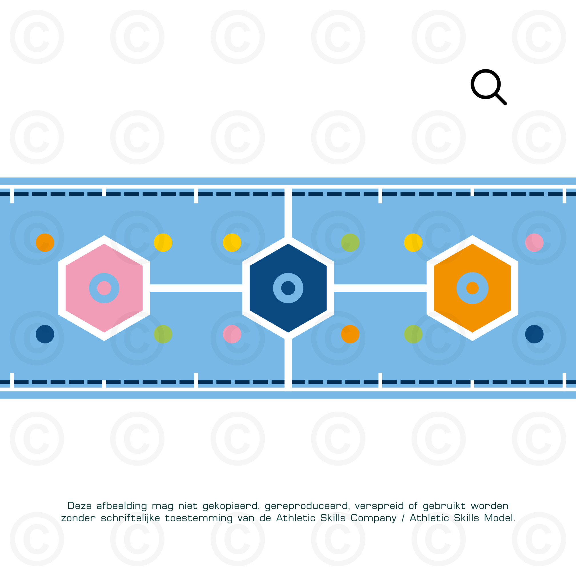 ASM Long Mat - Hexagon - 6m, sandwich padding