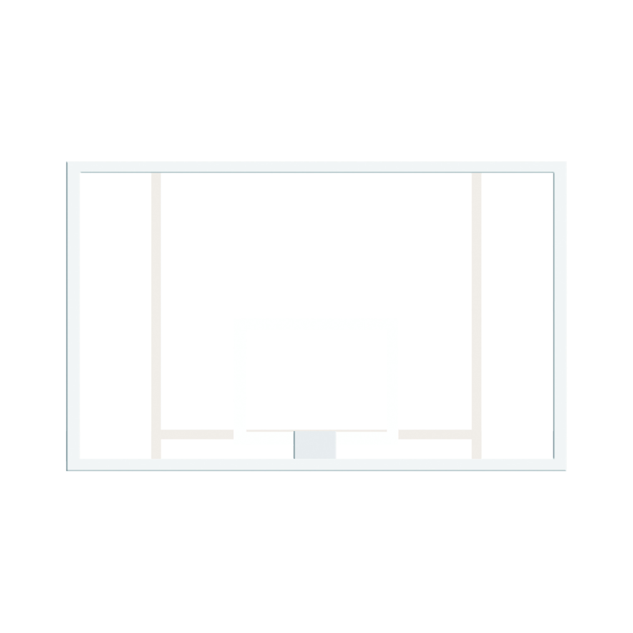 Basketbalbord 180x105 cm