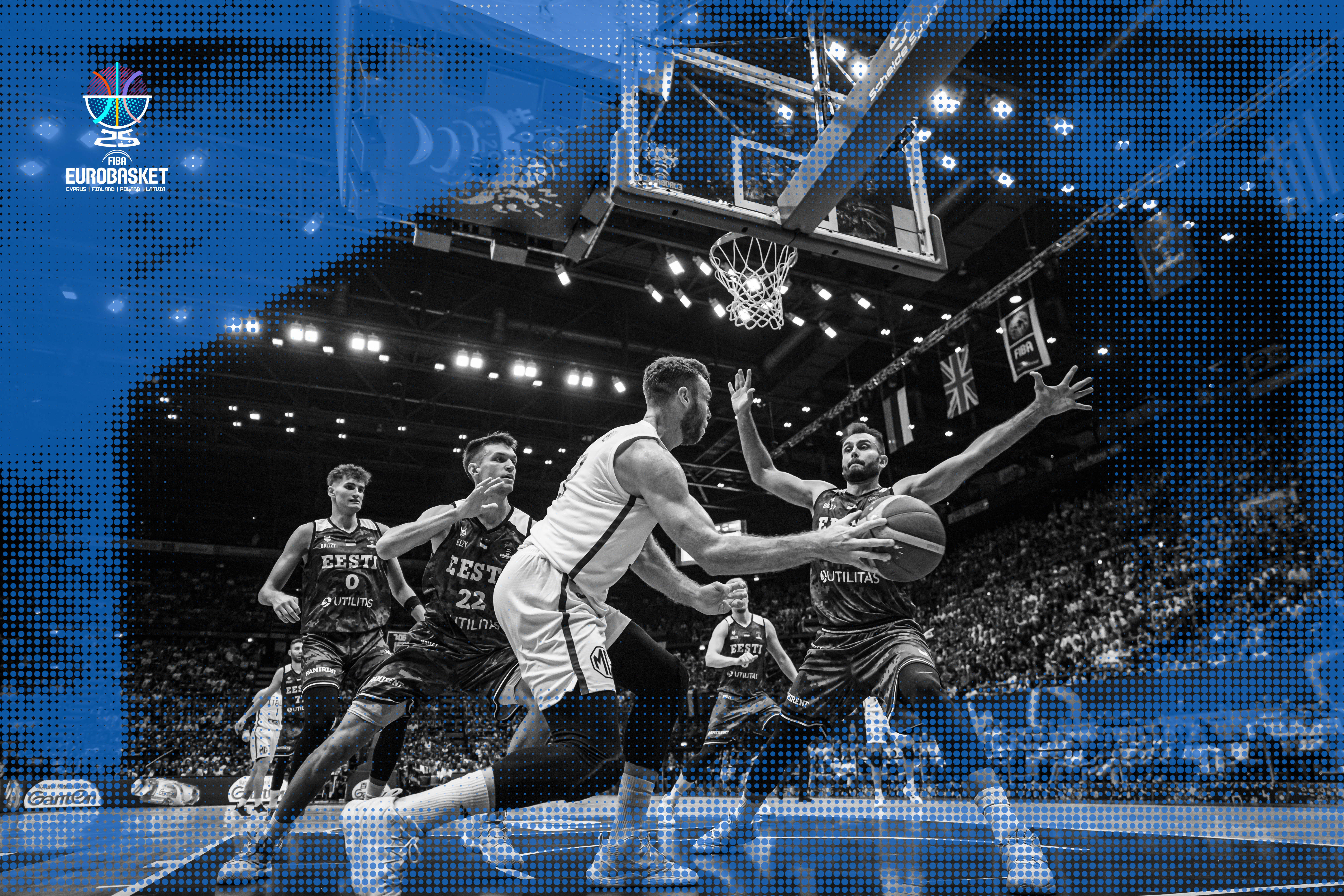 EuroBasket-Basketballspiel, Spieler während des Spiels