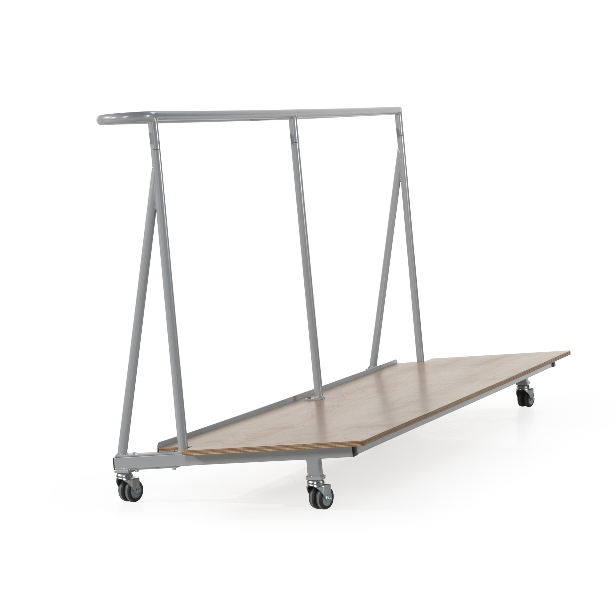 Trolley for landing mats