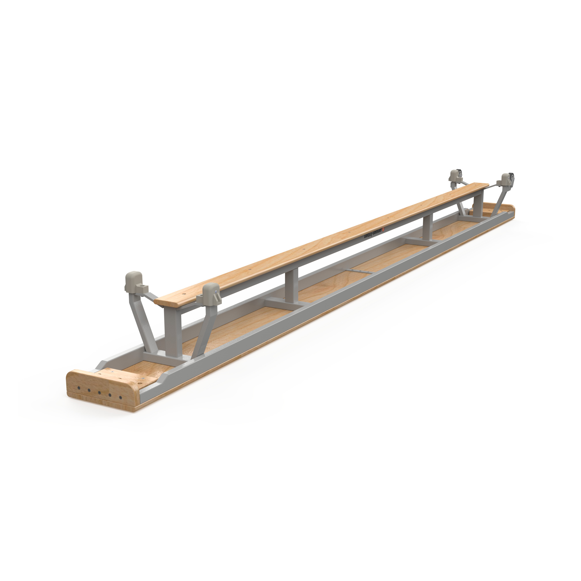 Gym bench, 360 cm, with balancing slat, 10 cm, Janssen-Fritsen, Essential