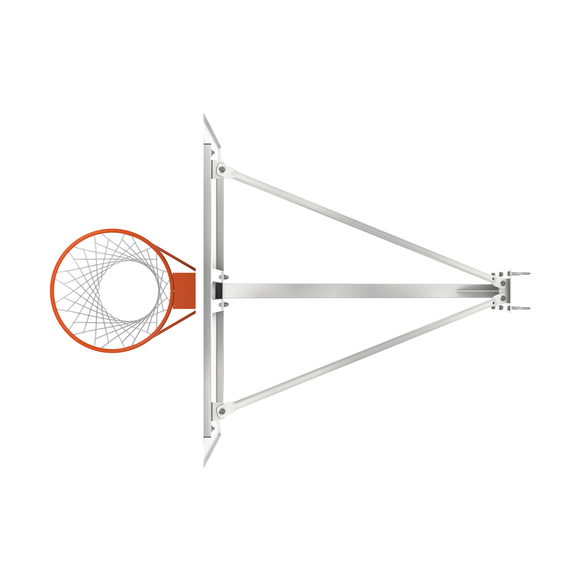 Fixed wall-mounted backboard 120 cm