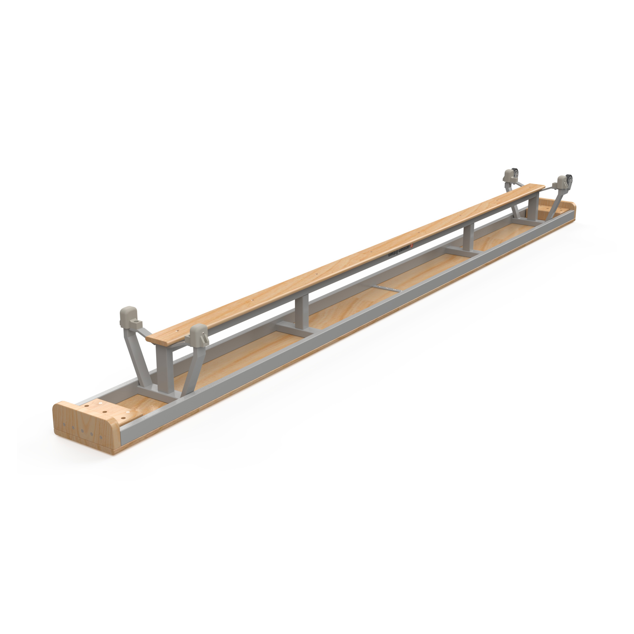 Gym bench, 360 cm, with balancing slat, 10 cm, Janssen-Fritsen, Essential