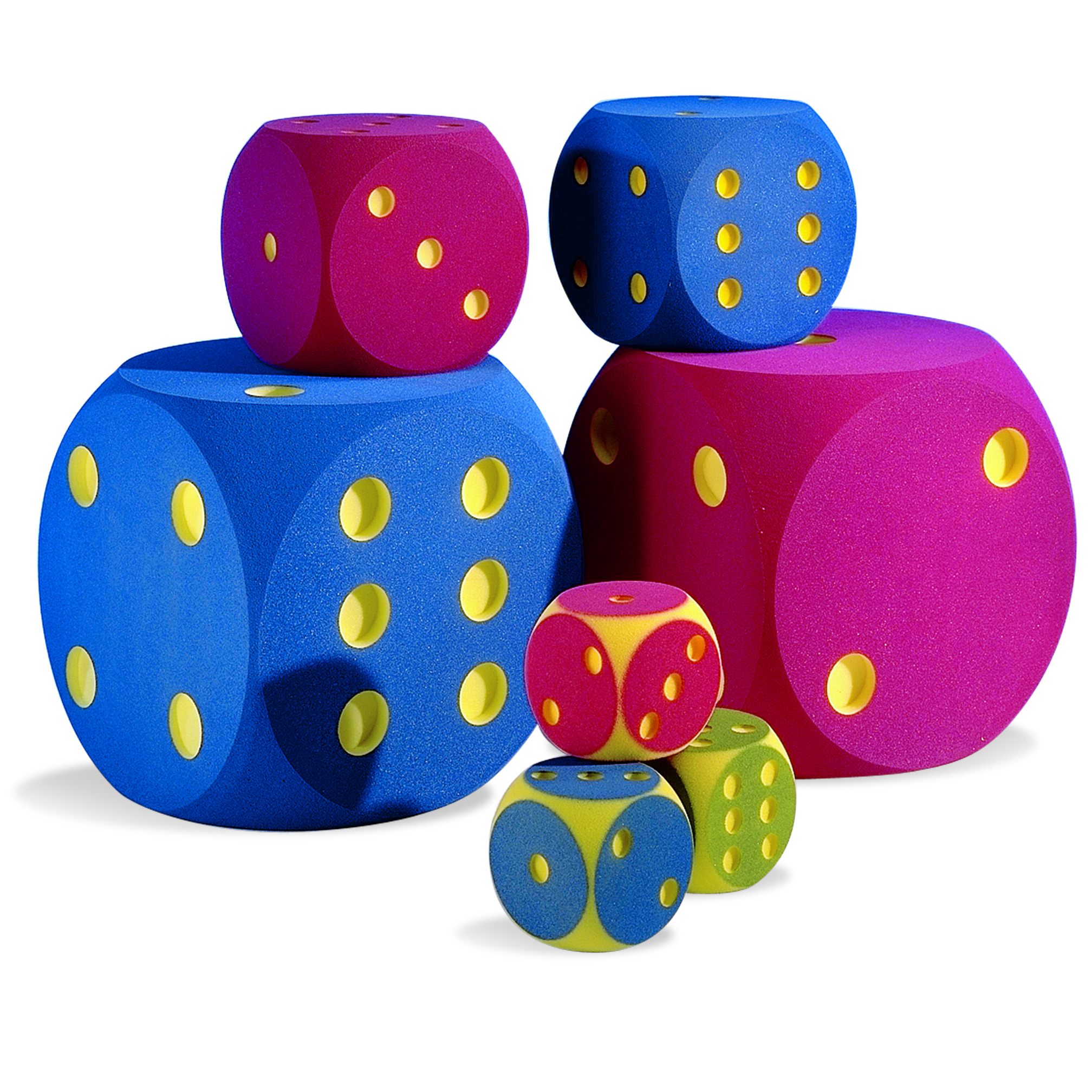 Dobbelsteen foam, 16 cm