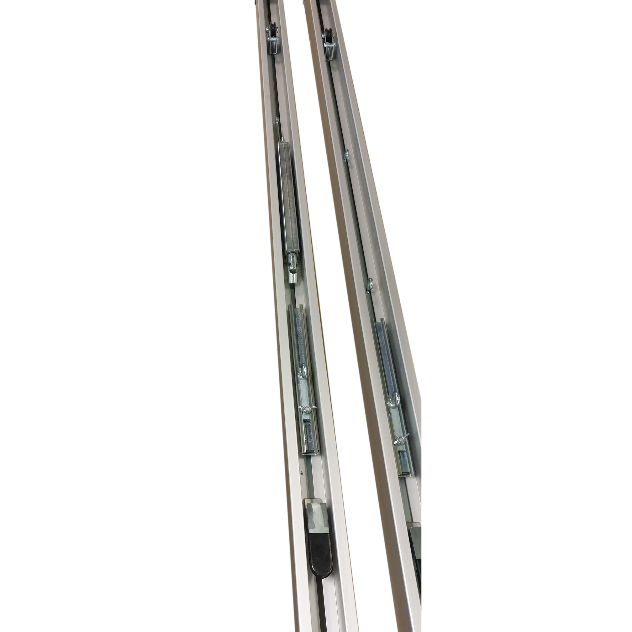 ERHARD® Sport Volleybalposts 80x80 mm, with spindle tensioning device (class B) red