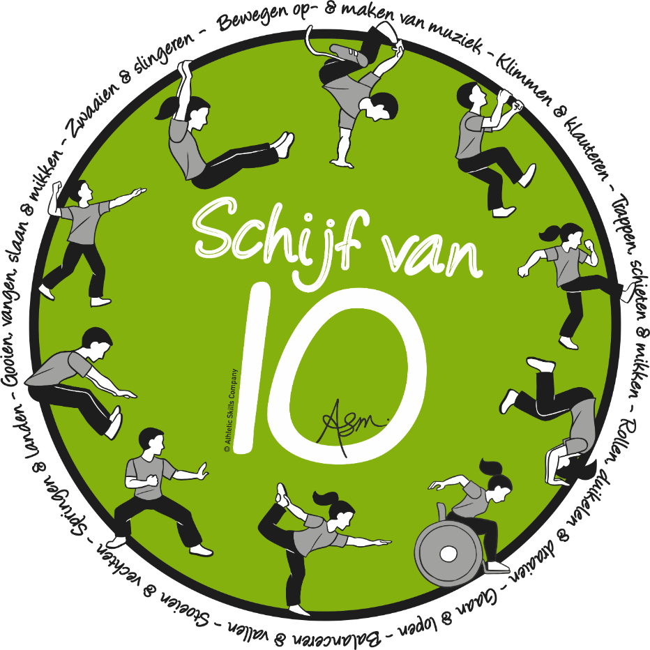 Voorbeeld van de schijf van 10 van ASM
