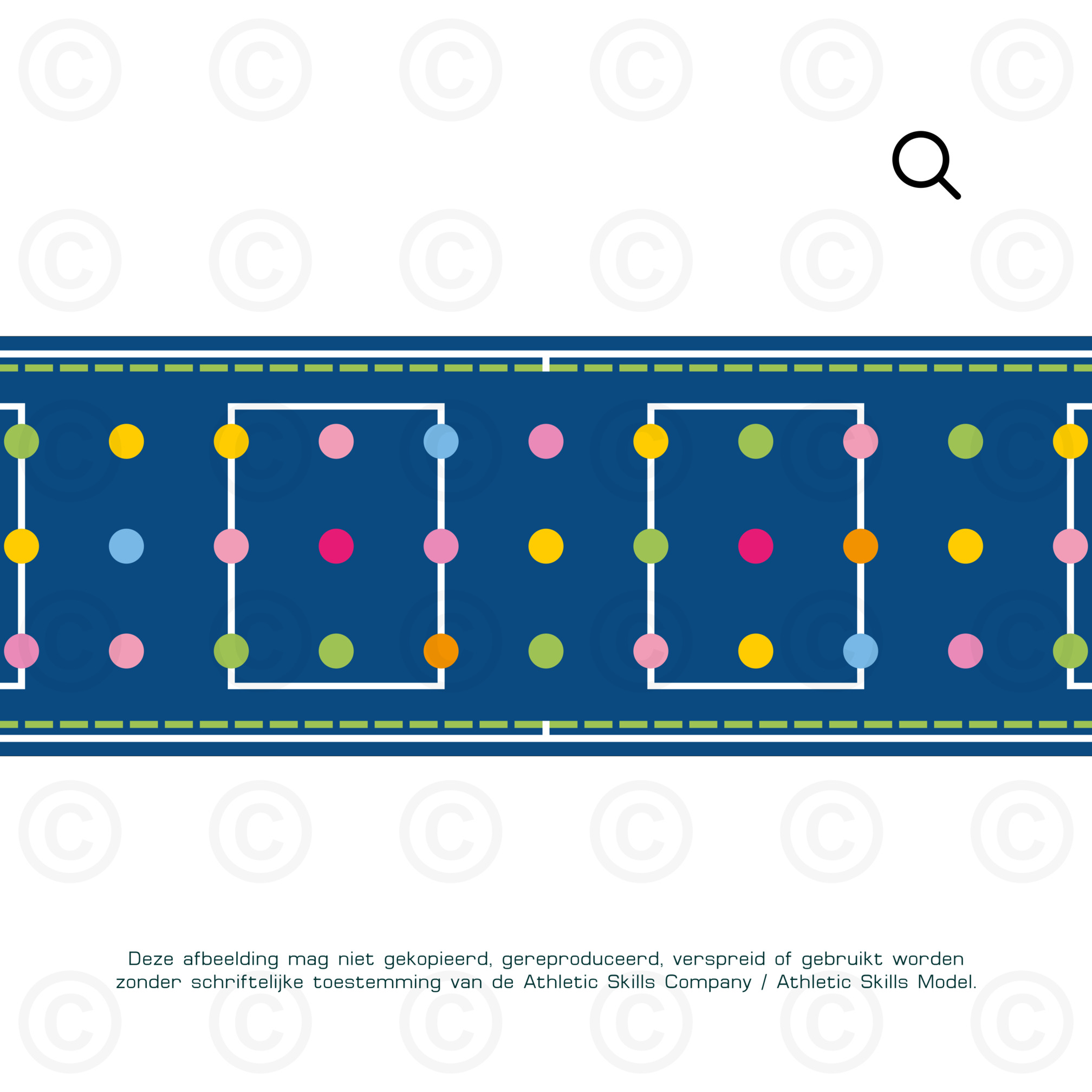ASM Lange Mat - Dots - 6m, sandwichvulling
