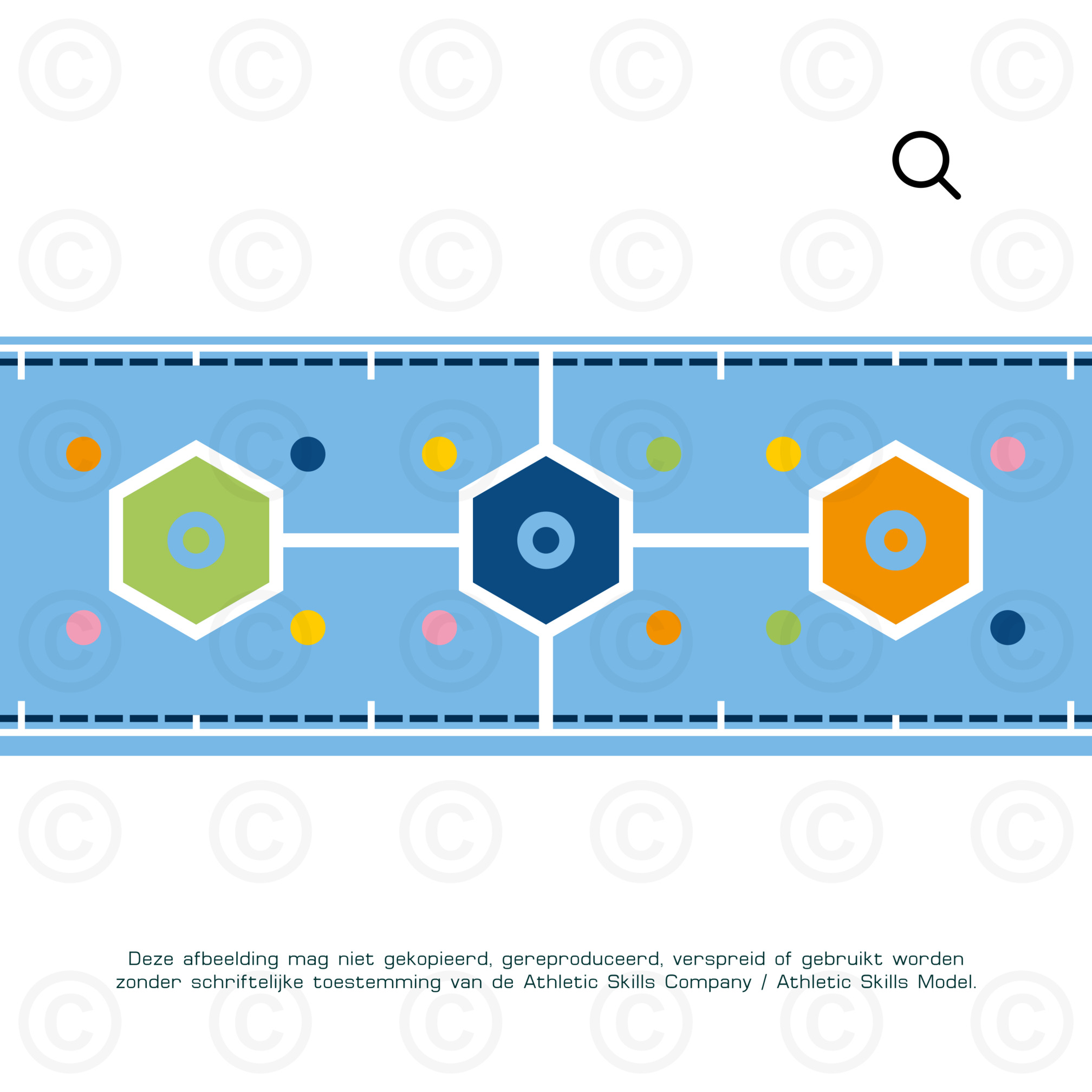 ASM Long Mat - Hexagon - 10m, sandwich padding