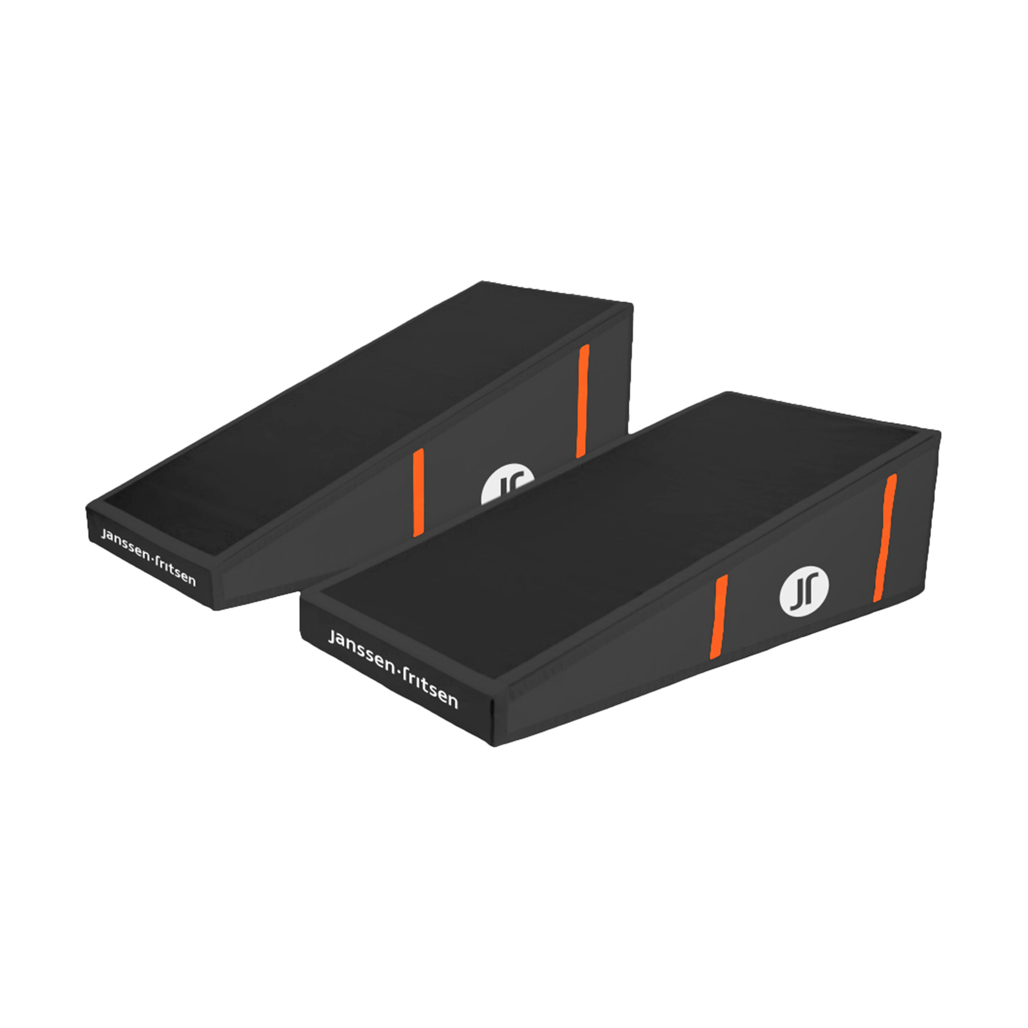 Schuine freerun parkour blokken, set van 2