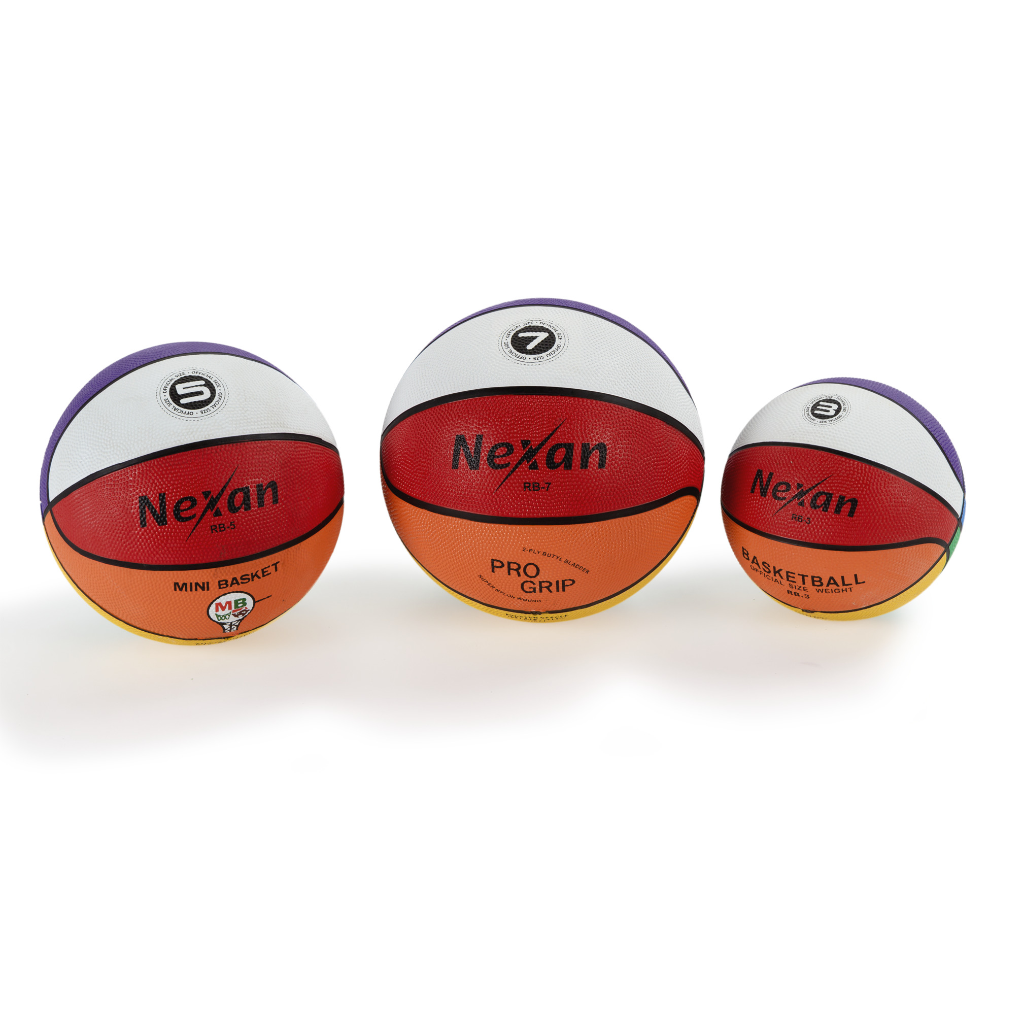 Nexan Basketball Rainbow, size 5