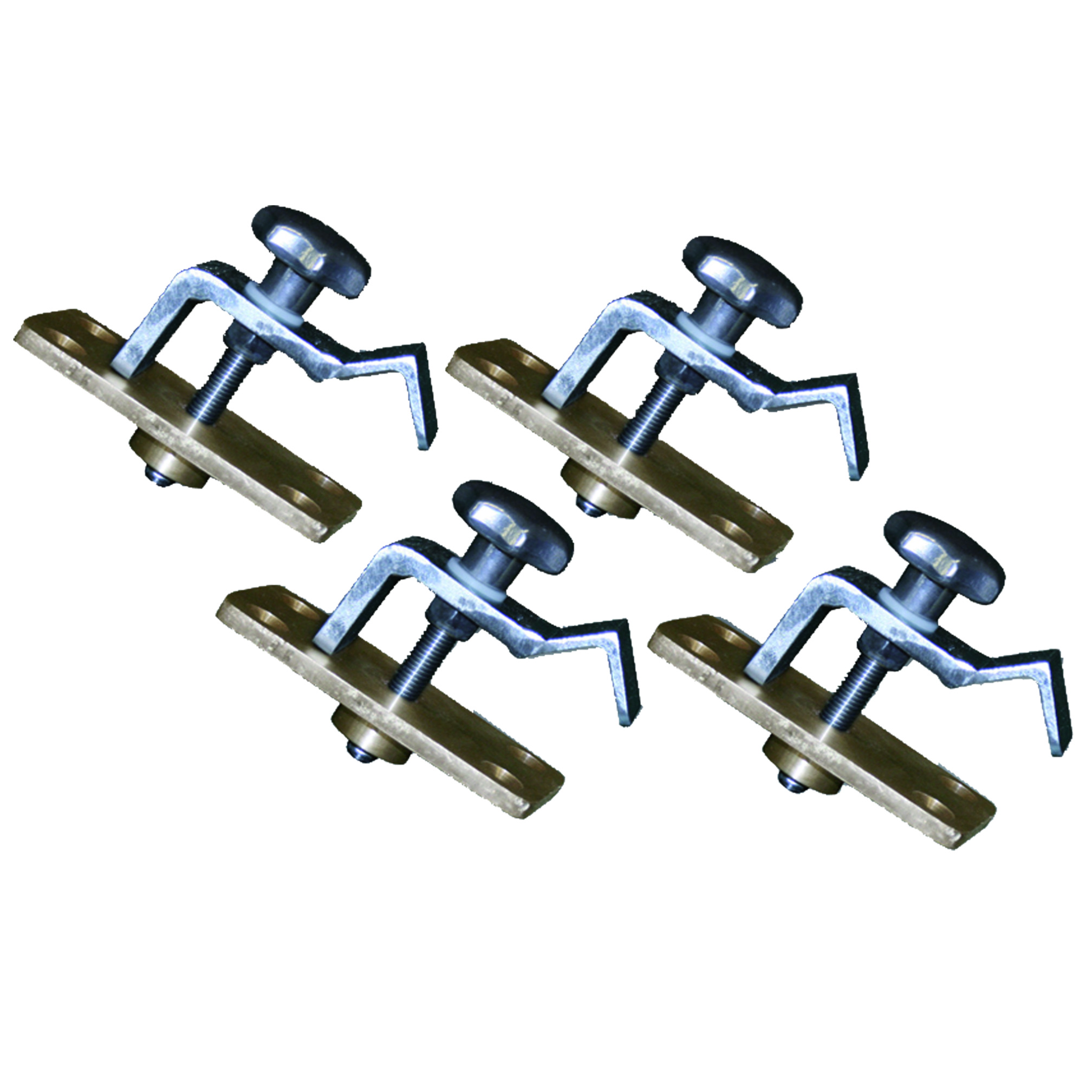 Vloerbevestigingsset t.b.v. zaalhandbal-/voetbaldoel, 4 stuks