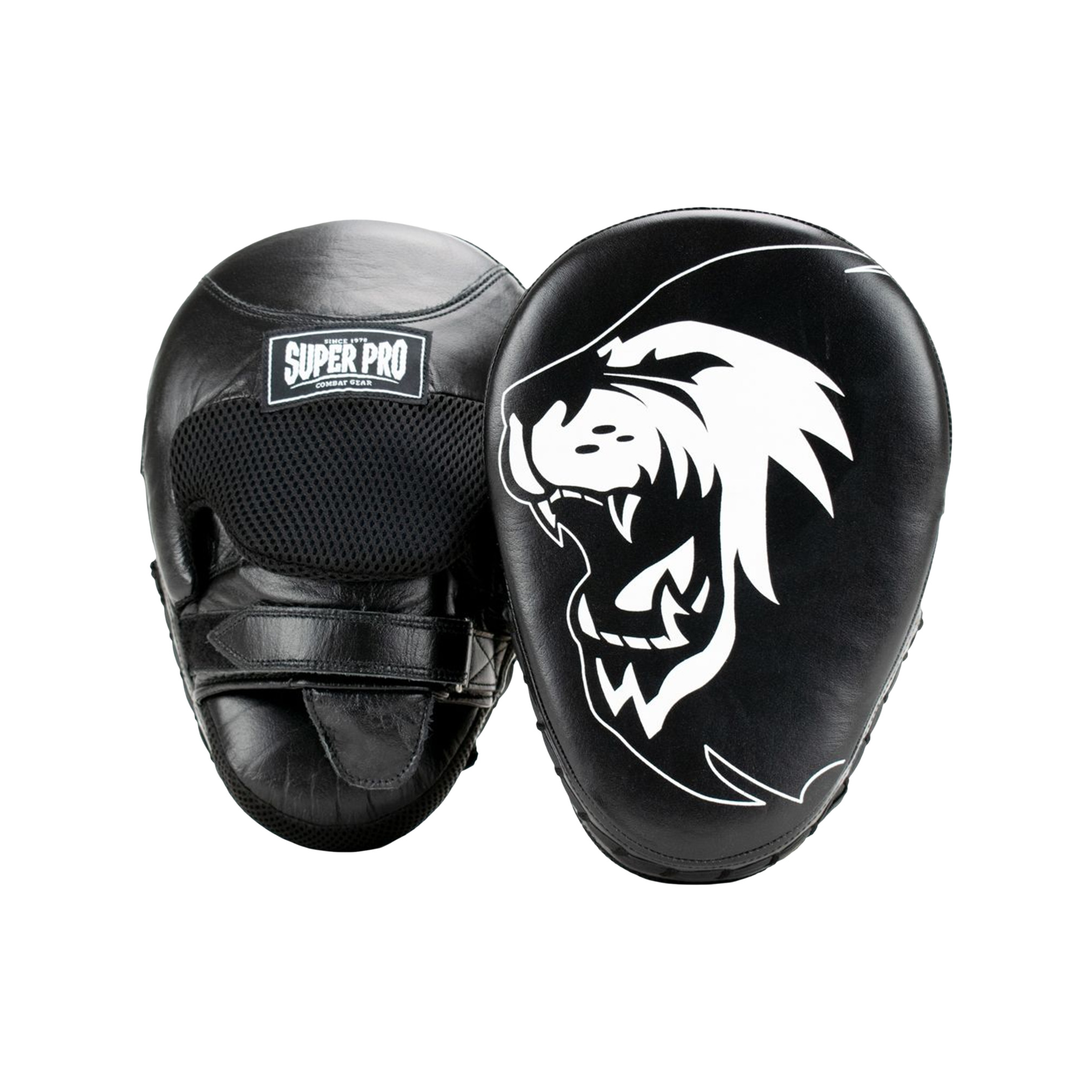Super Pro Combat Gear Leather Curved Focus Mitts