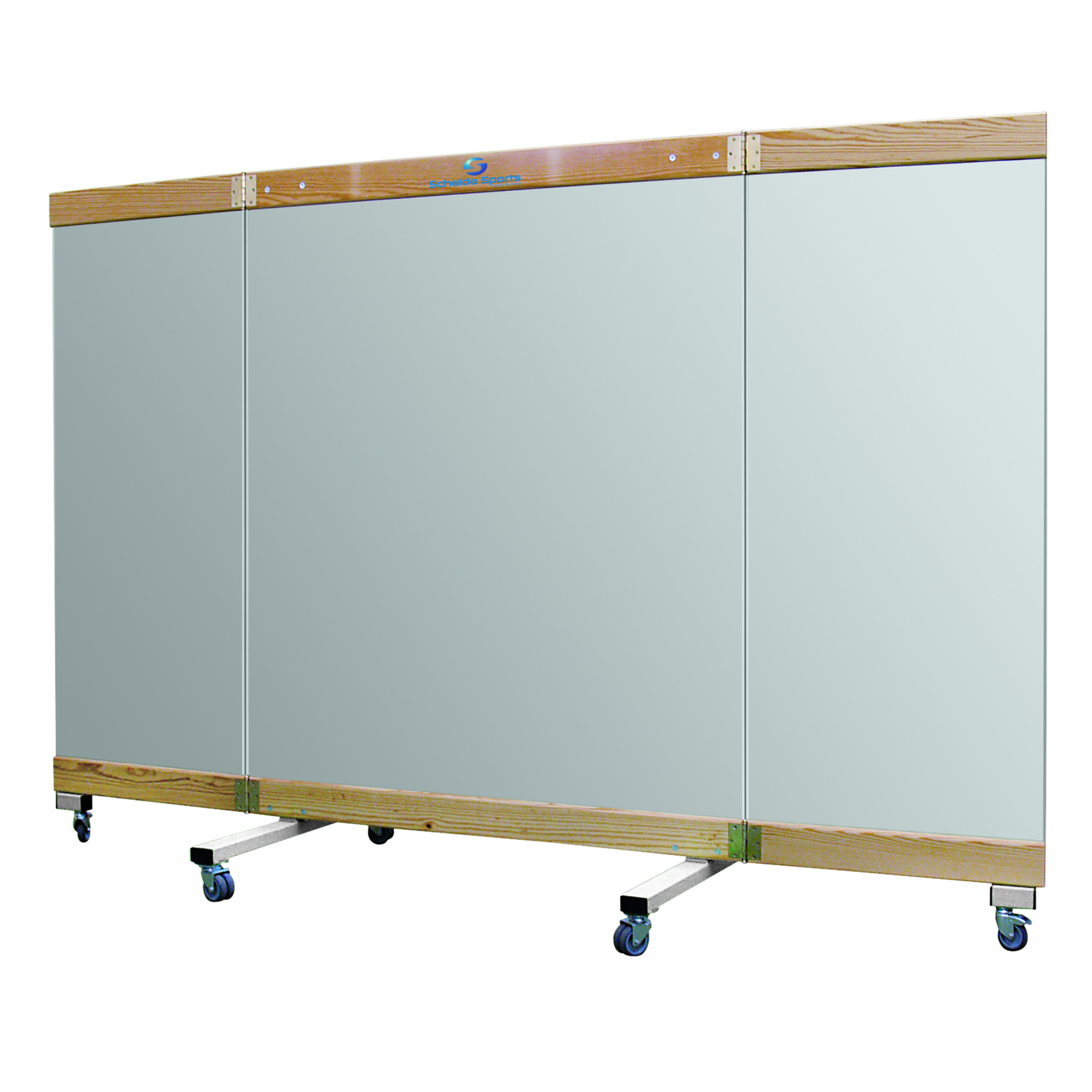 Rollbare 3-Teilige Spiegelwand 