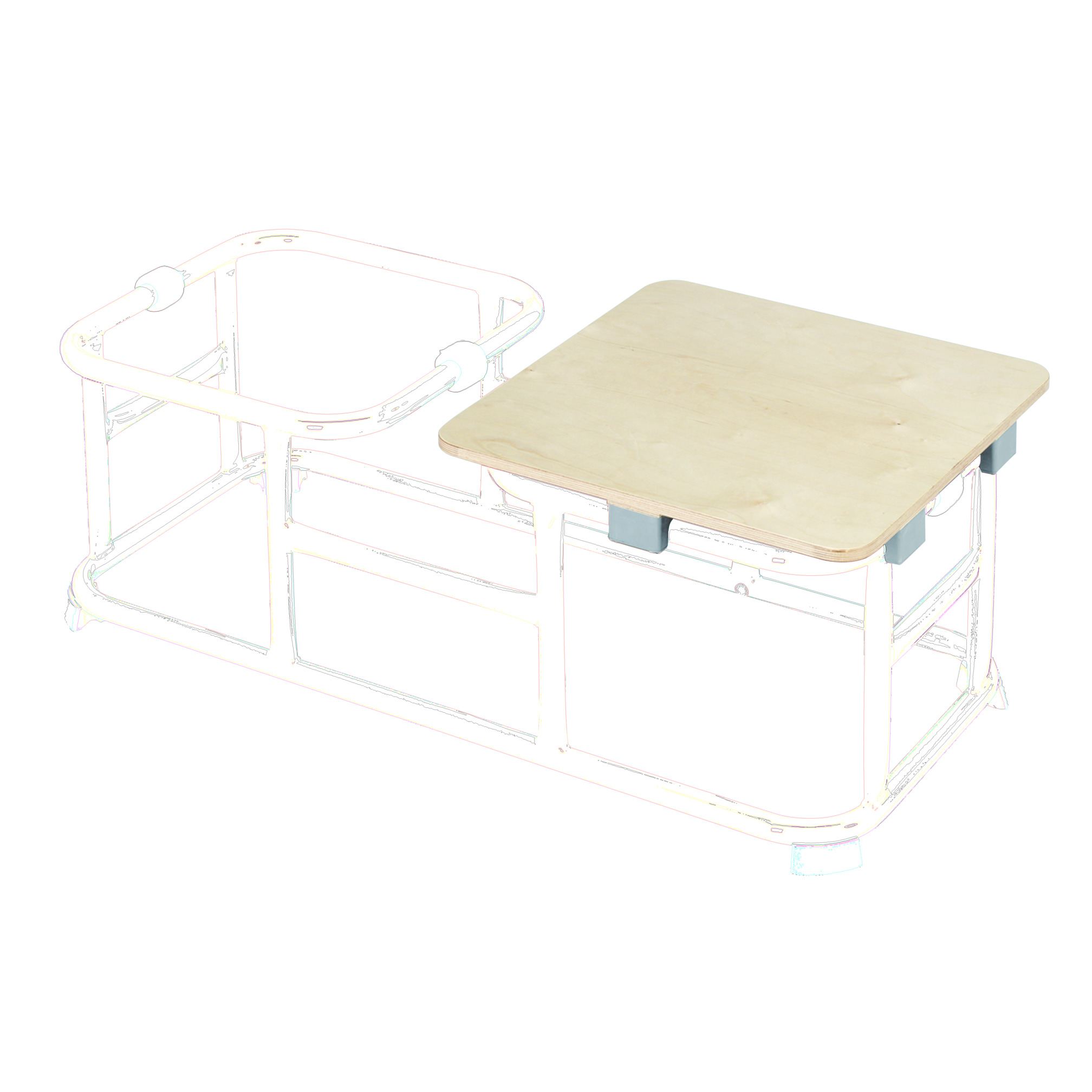 Deck plank for combiframe, small