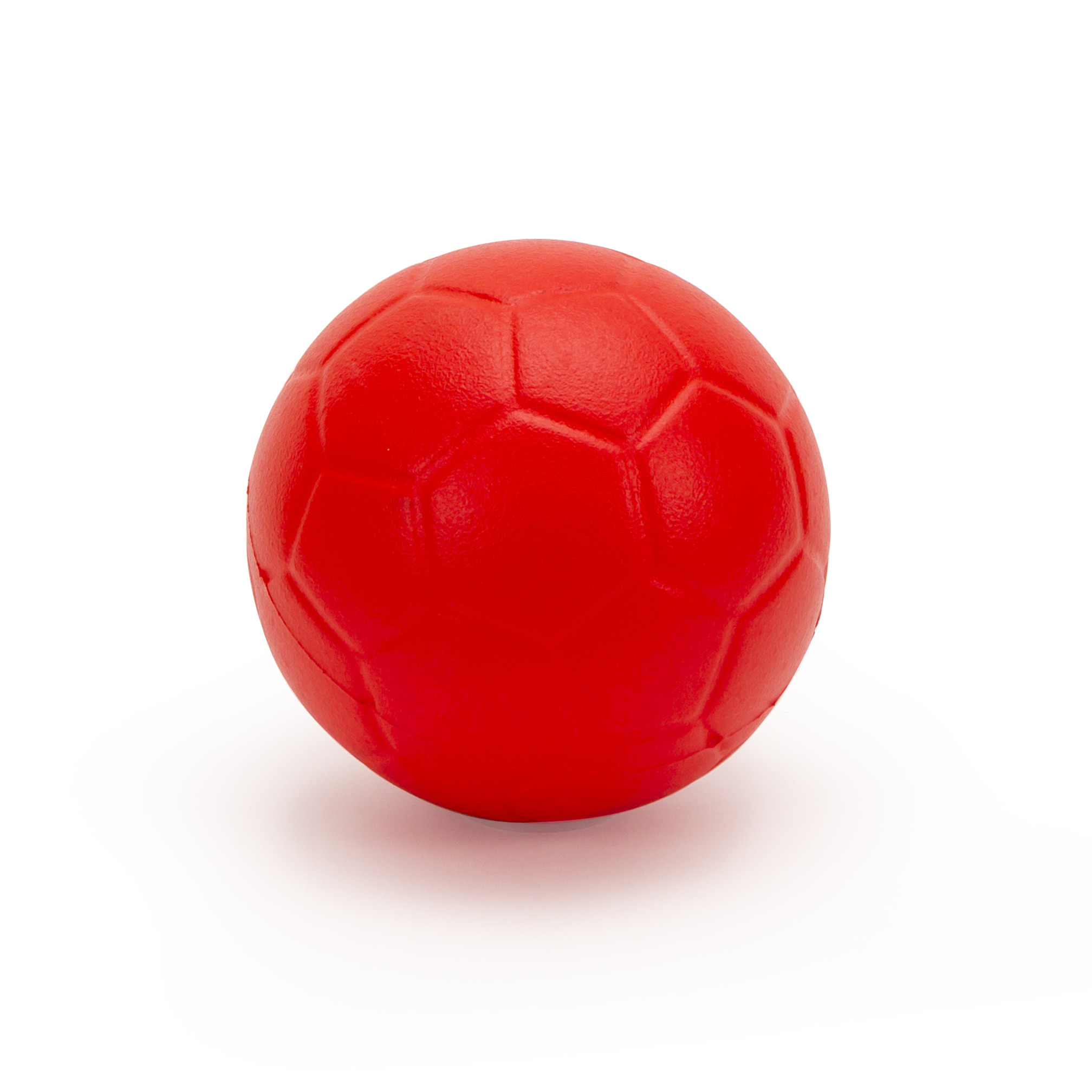 Handbal PU-foam met huid, ø 16,5 cm, rood