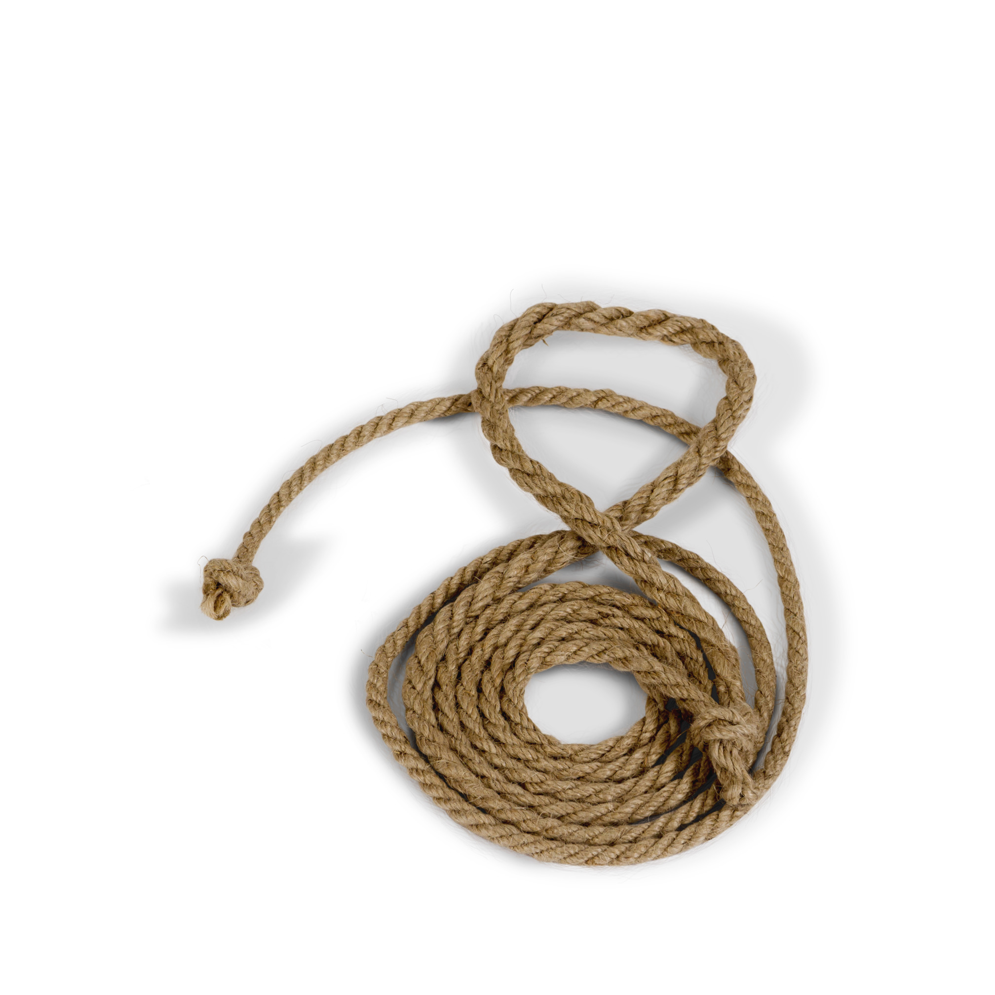 Hemp skipping rope, with spliced ends, 8 m