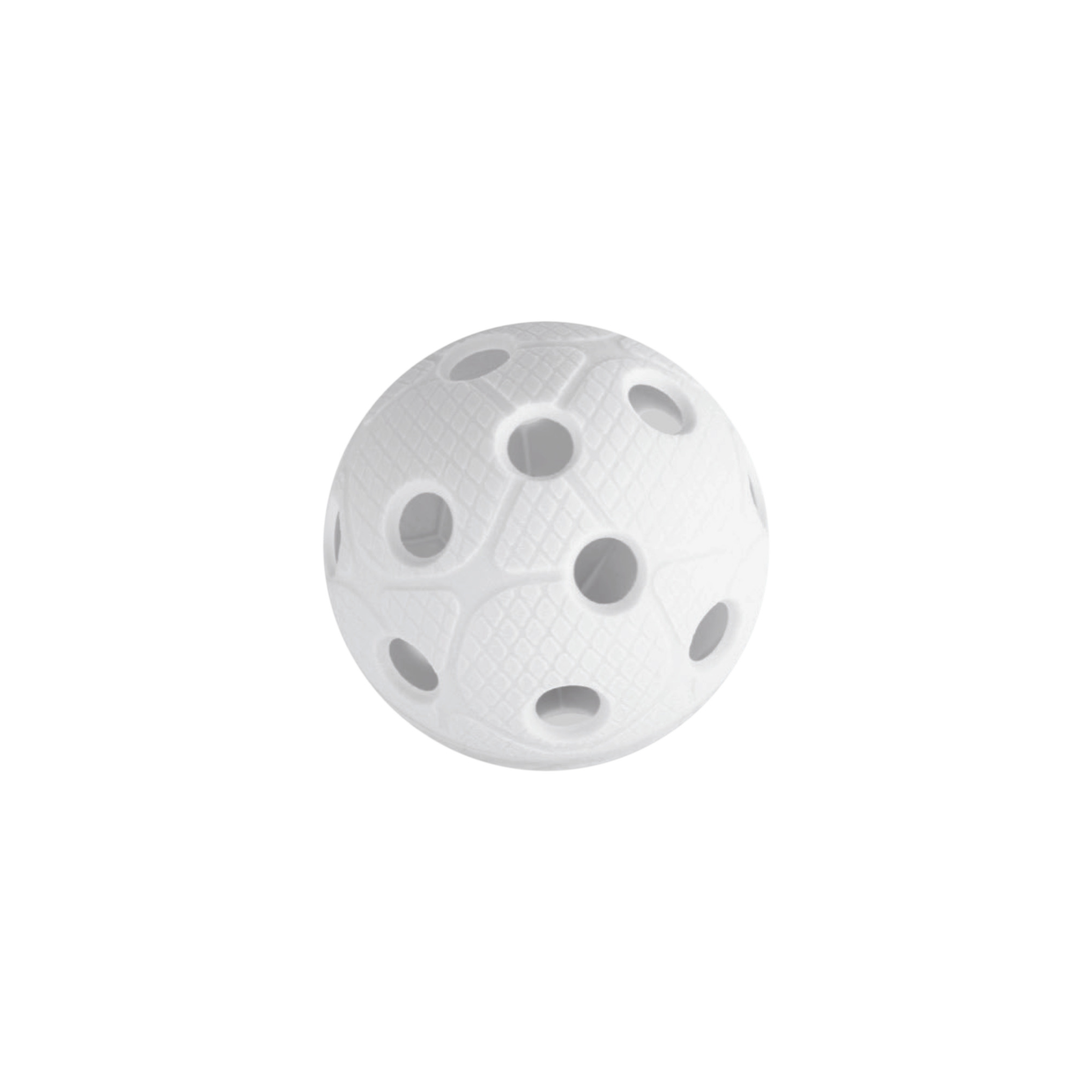 Officiële floorball gatenbal - wit
