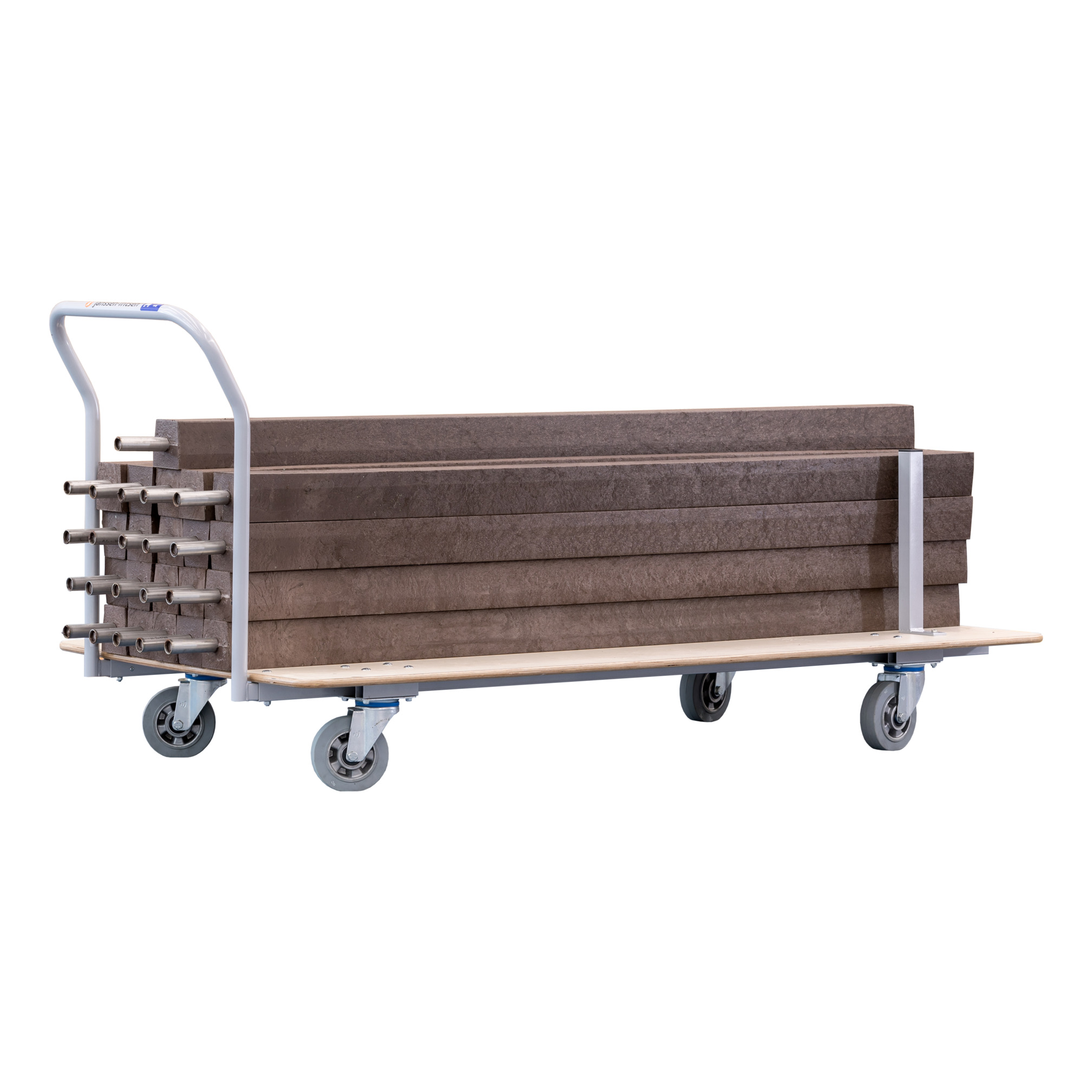 Transport cart for hockey boards