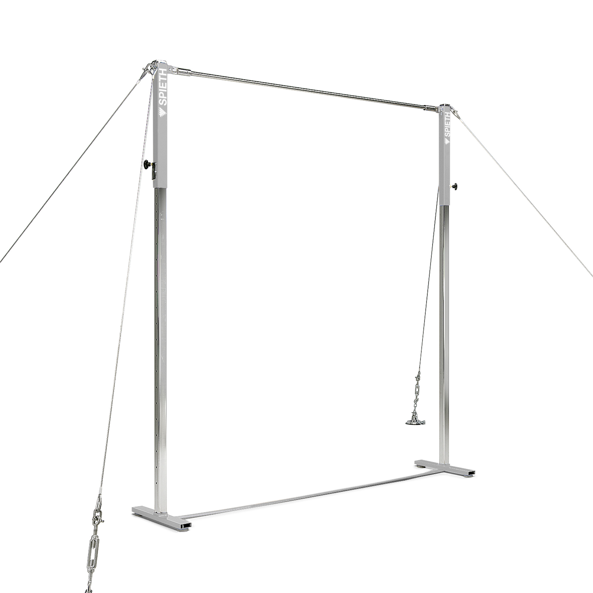 Shortened tensioning on the horizontal bar 'Club'