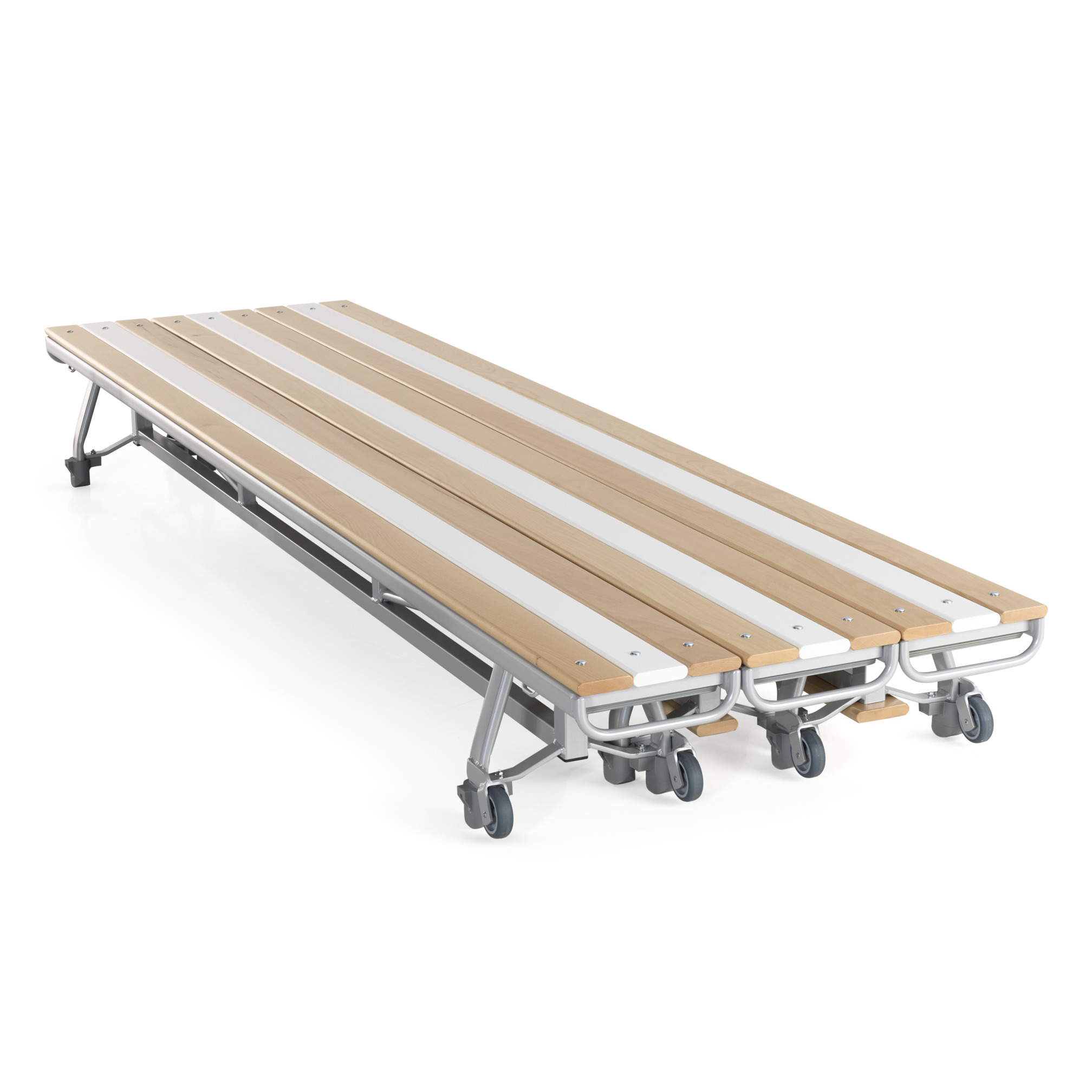 Gym bench, 300 cm, with balancing slat, 10 cm, Janssen-Fritsen Gym bench, 300 cm, with balancing slat, 10 cm, Janssen-Fritsen