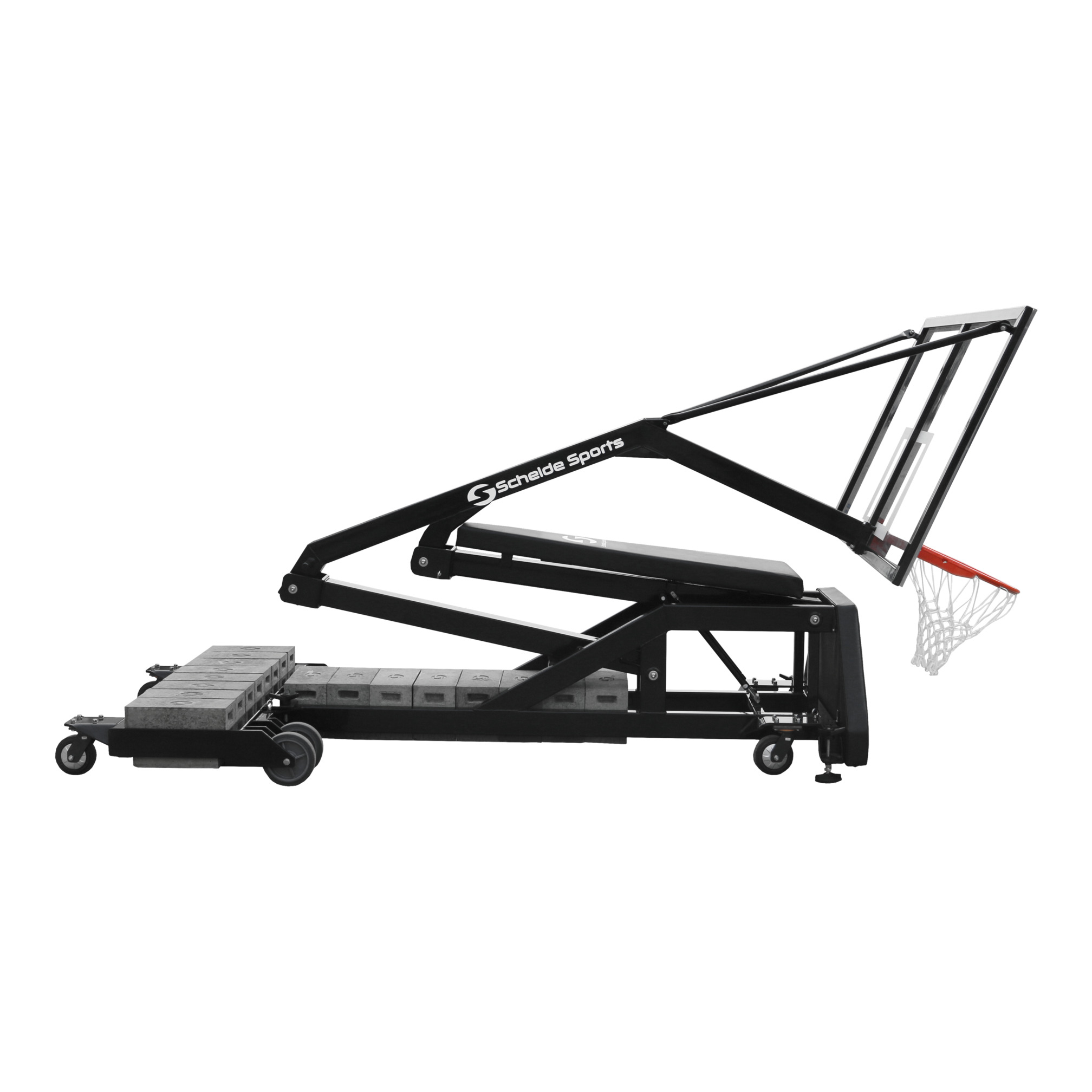 Portable Basketball Backstop - 3x3 Street Slammer Portable Basketball Backstop - 3x3 Street Slammer