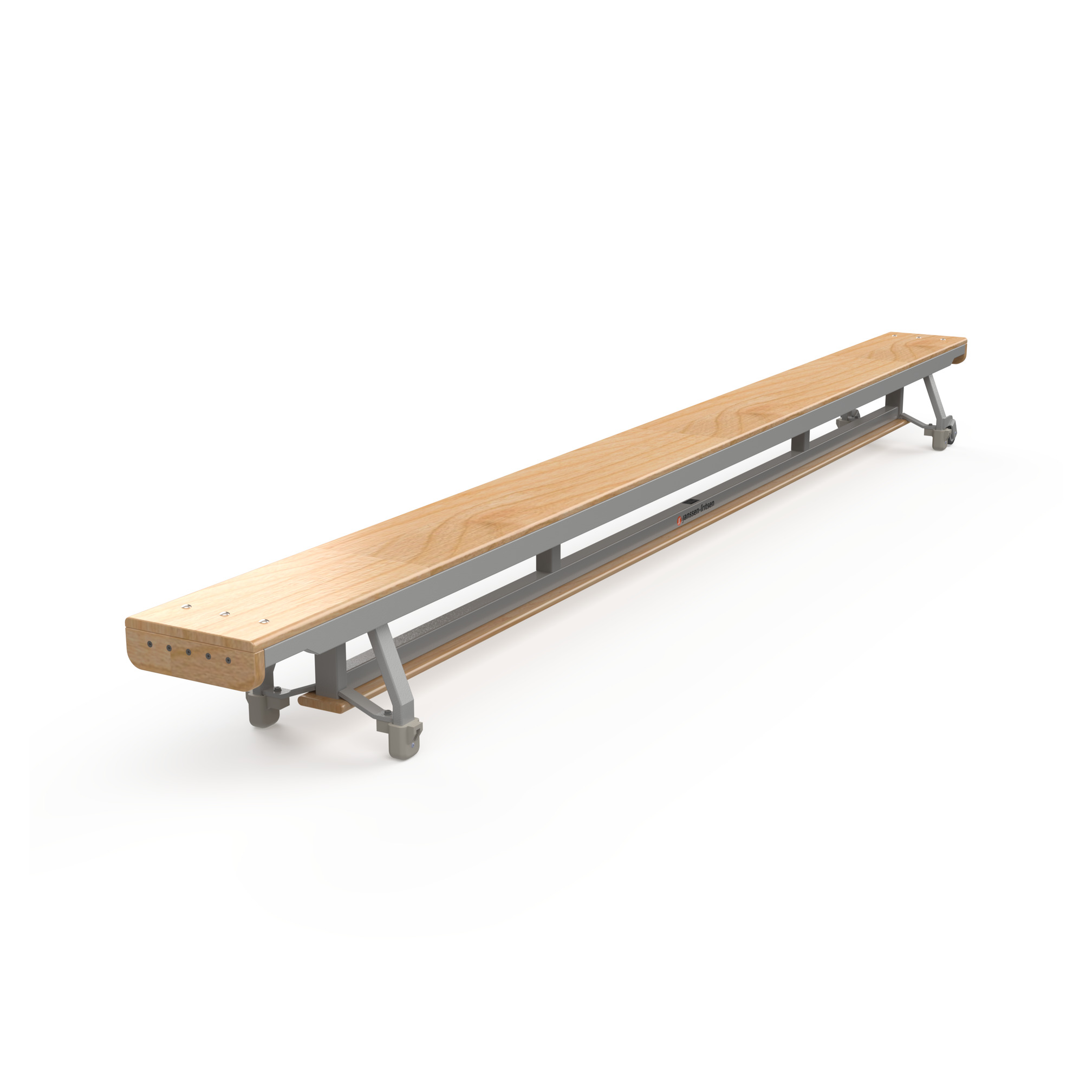Gym bench, 360 cm, with balancing slat, 10 cm, Janssen-Fritsen, Essential