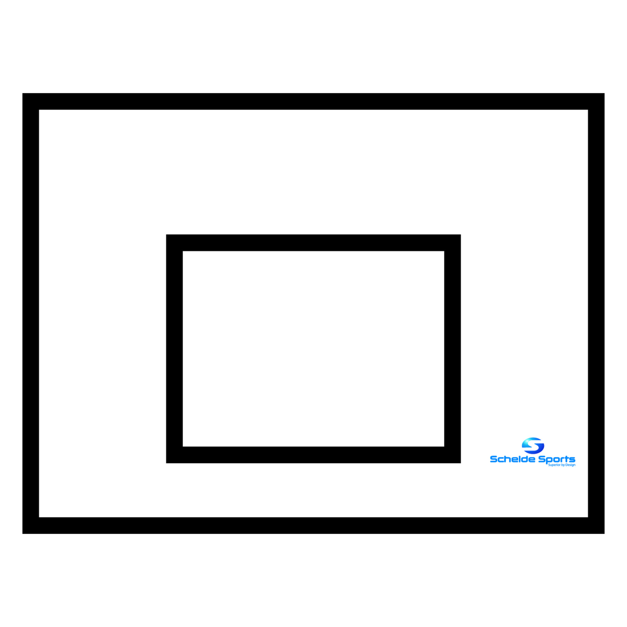 Basketbalbord, 120x90 cm
