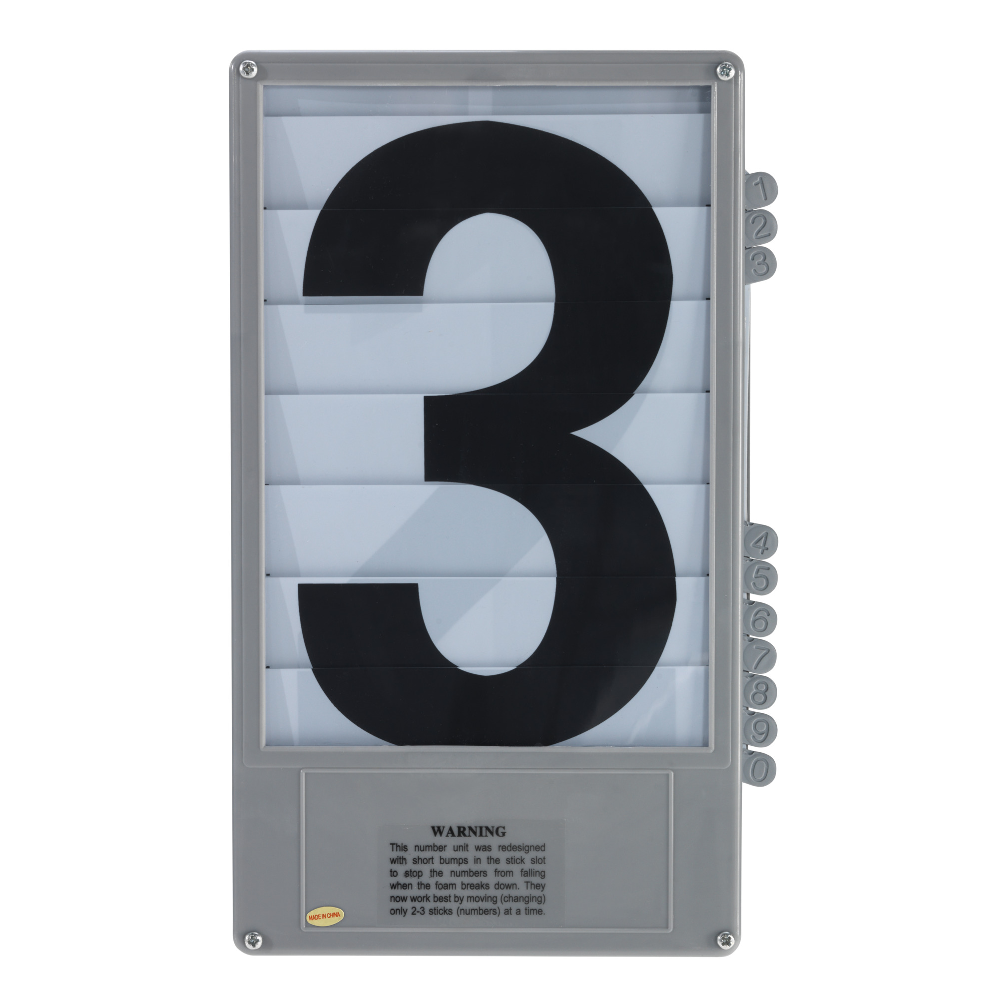 Separate cassette, black digits