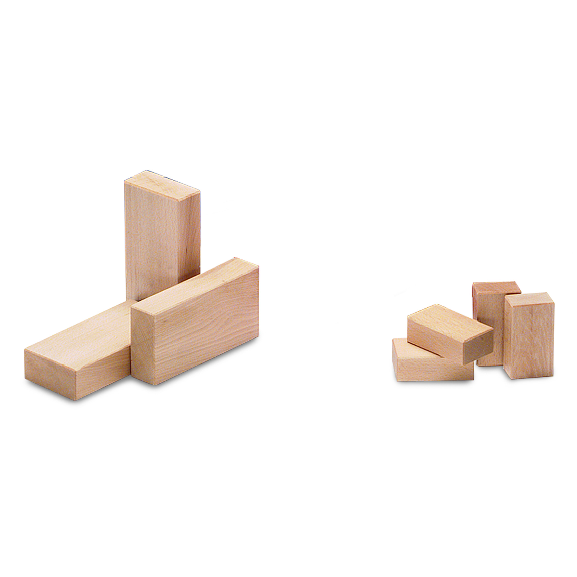 Play blocks wood, 10x6x4 cm