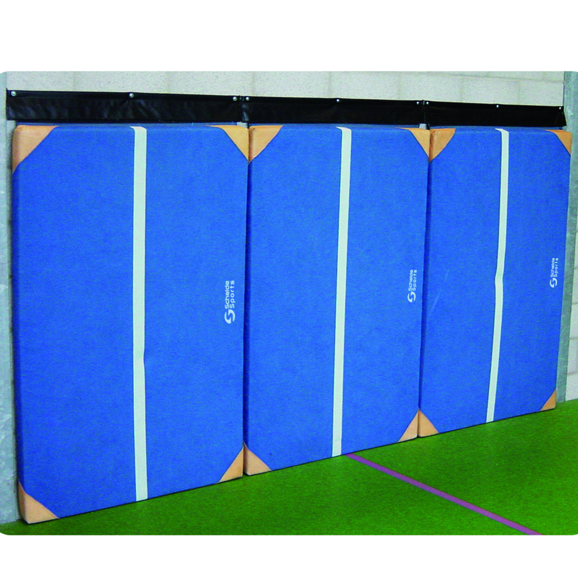 Muurophangstrip t.b.v. turnmat, lengte 100 cm 