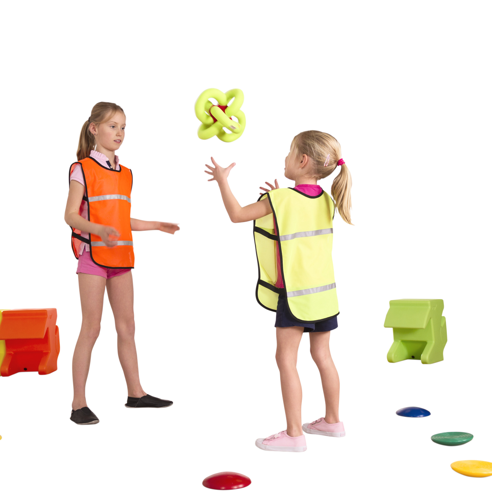 Reflective training bib junior, yellow