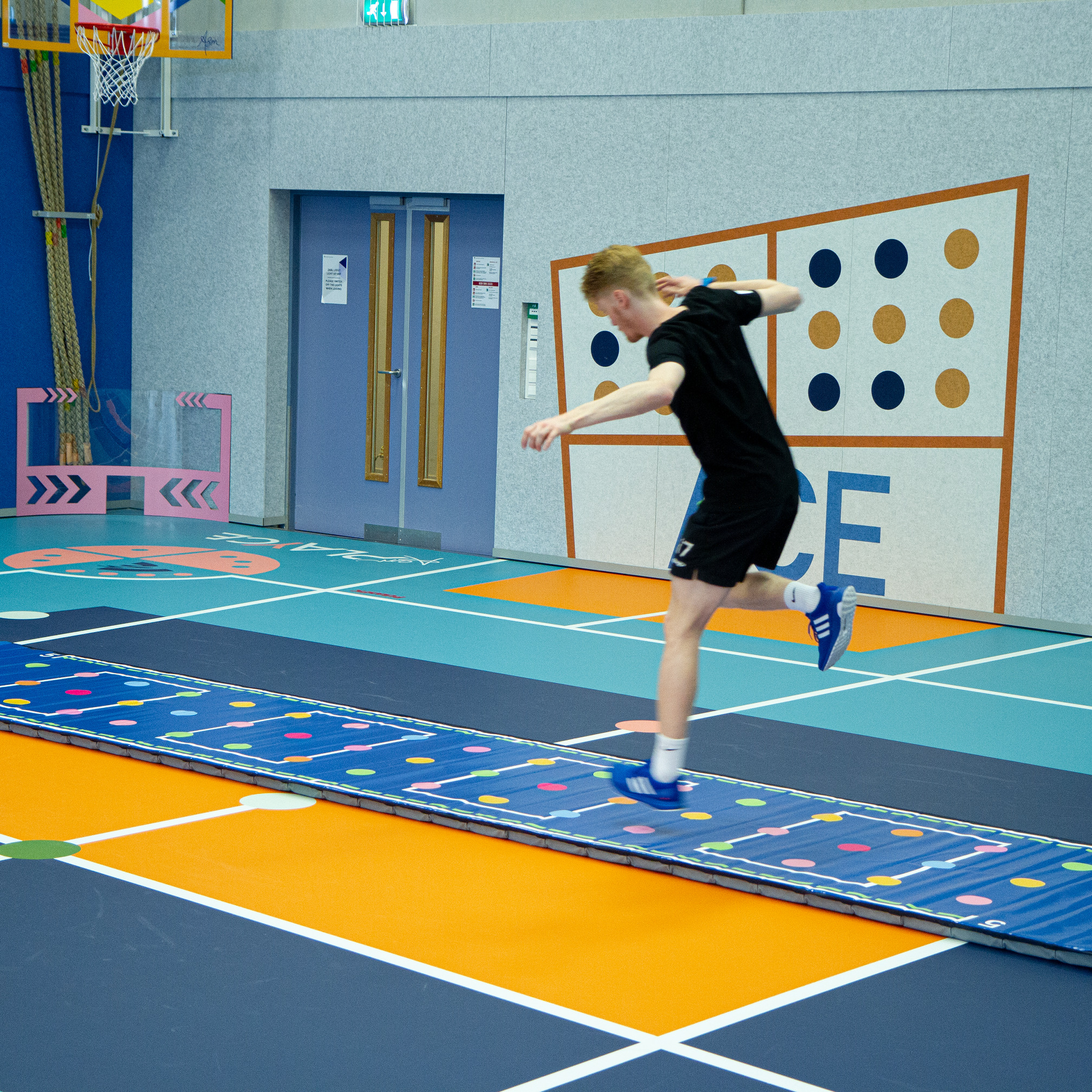 ASM Long Mat - Dots - 6m, sandwich padding