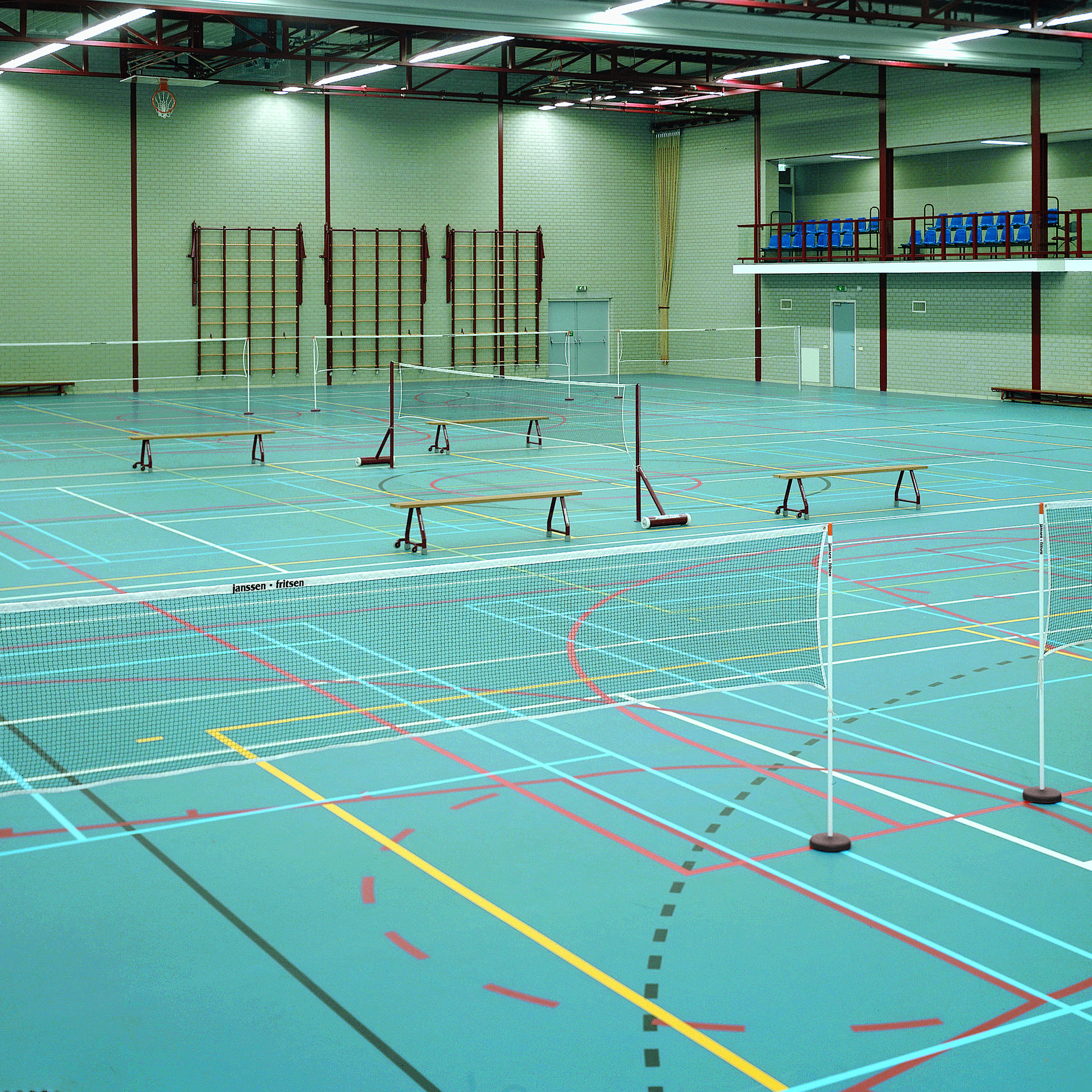 Badmintonnet wedstrijd 