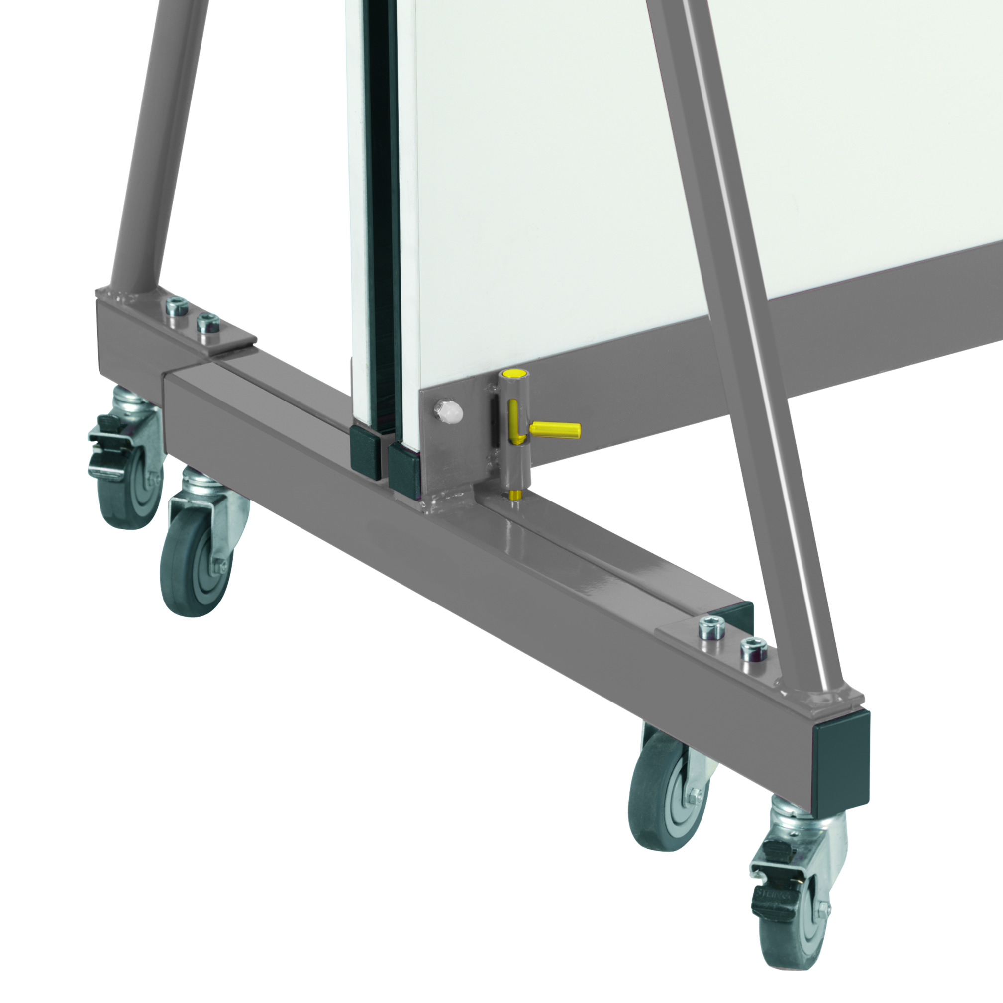 Mobile mirror screen 3x1.8 m, 2-part