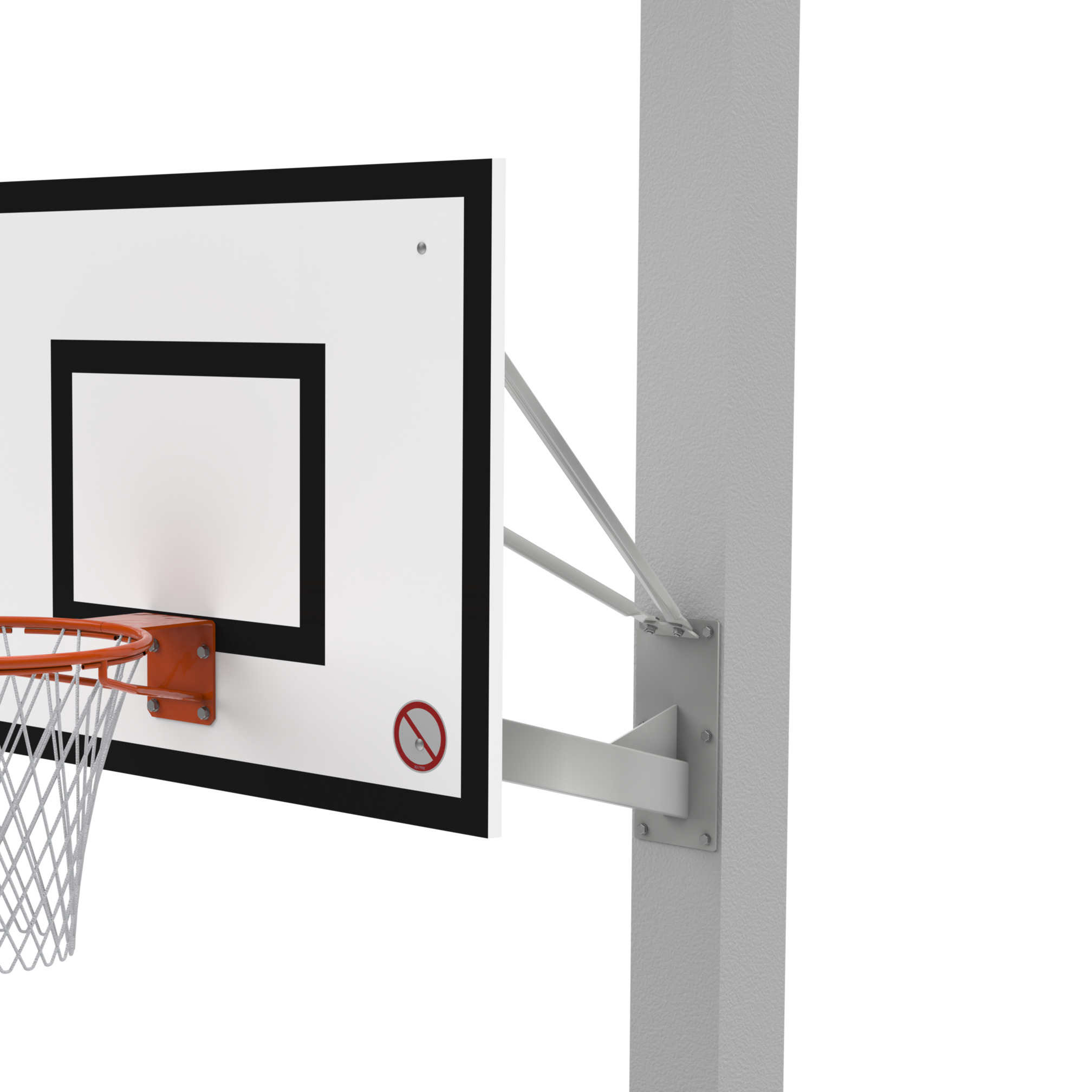 Tablero de Baloncesto Montado en la Pared - Proyección de 120 cm