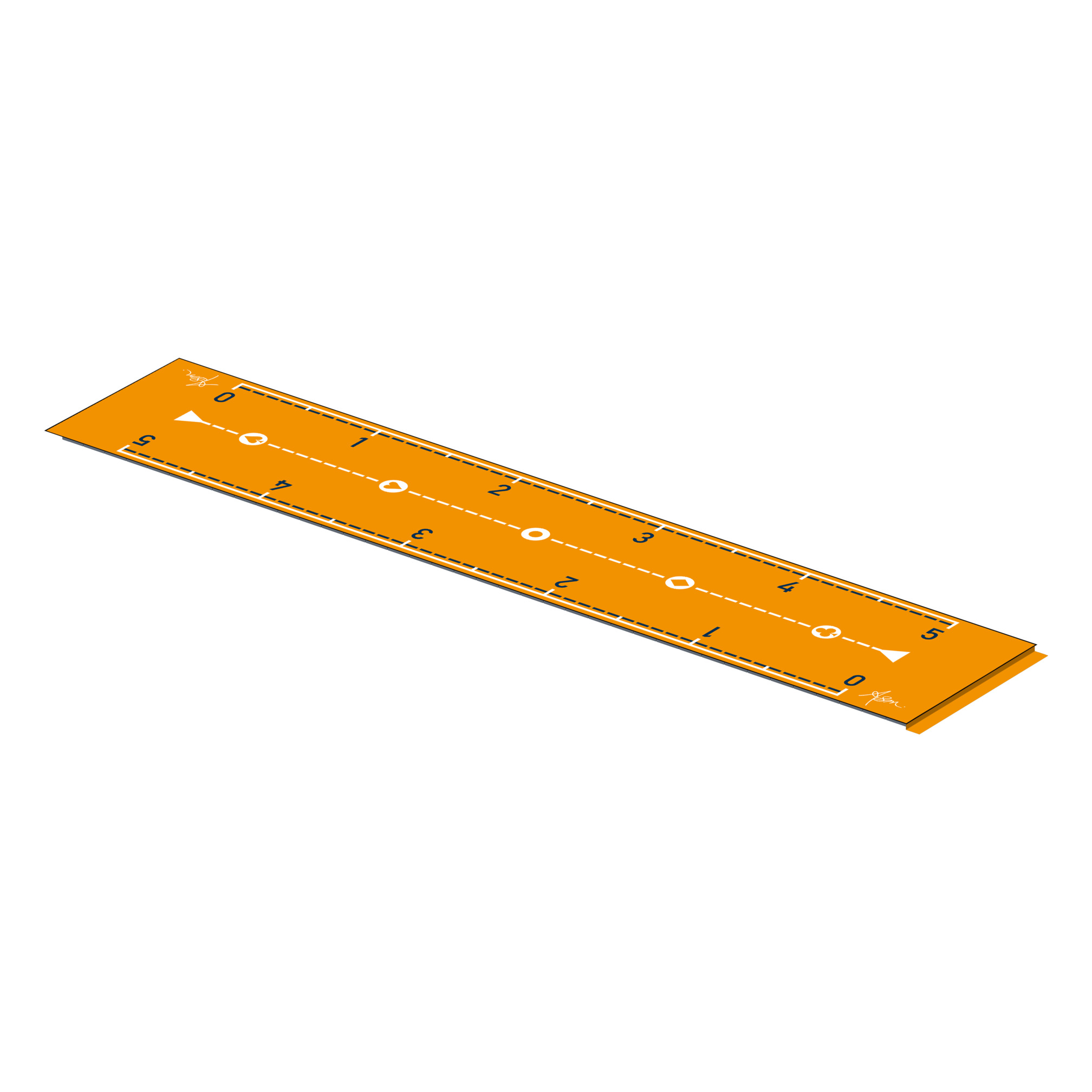 ASM Long Mat - Ruler - 6m, sandwich padding