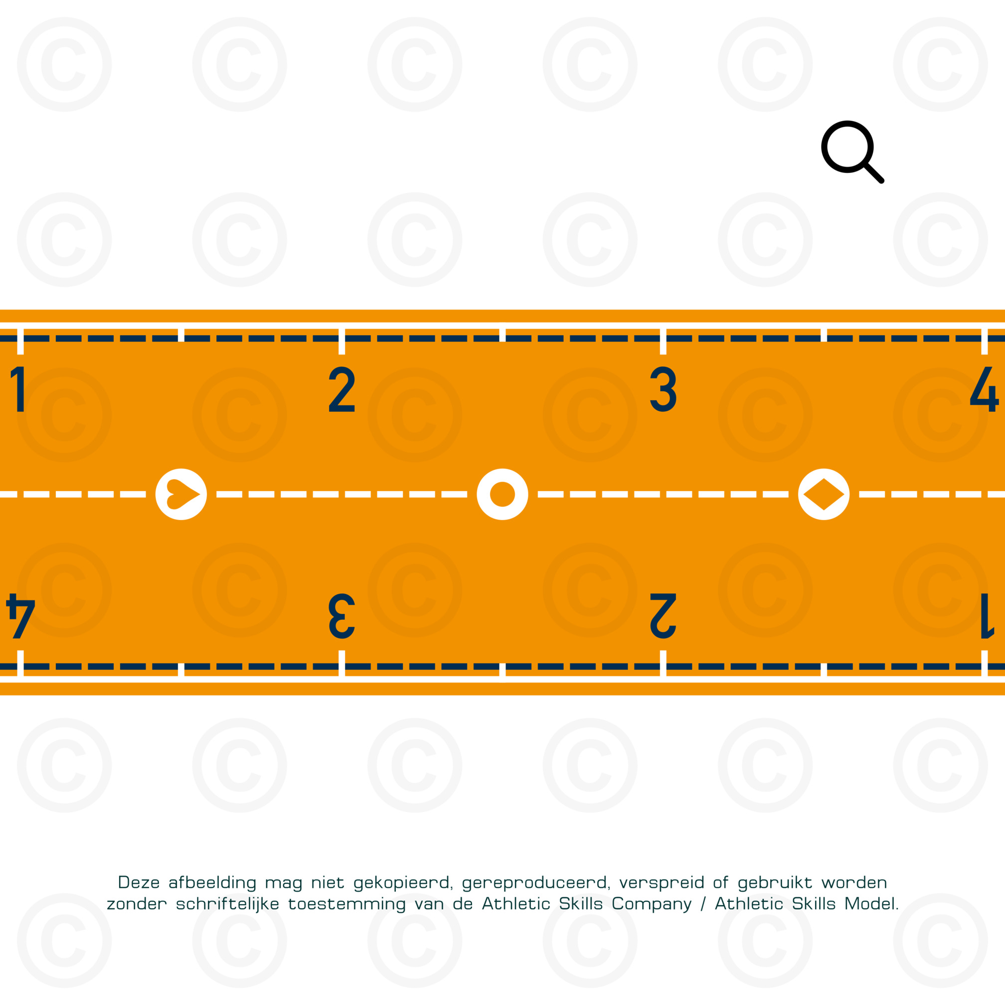 ASM Long Mat - Ruler - 6m, sandwich padding