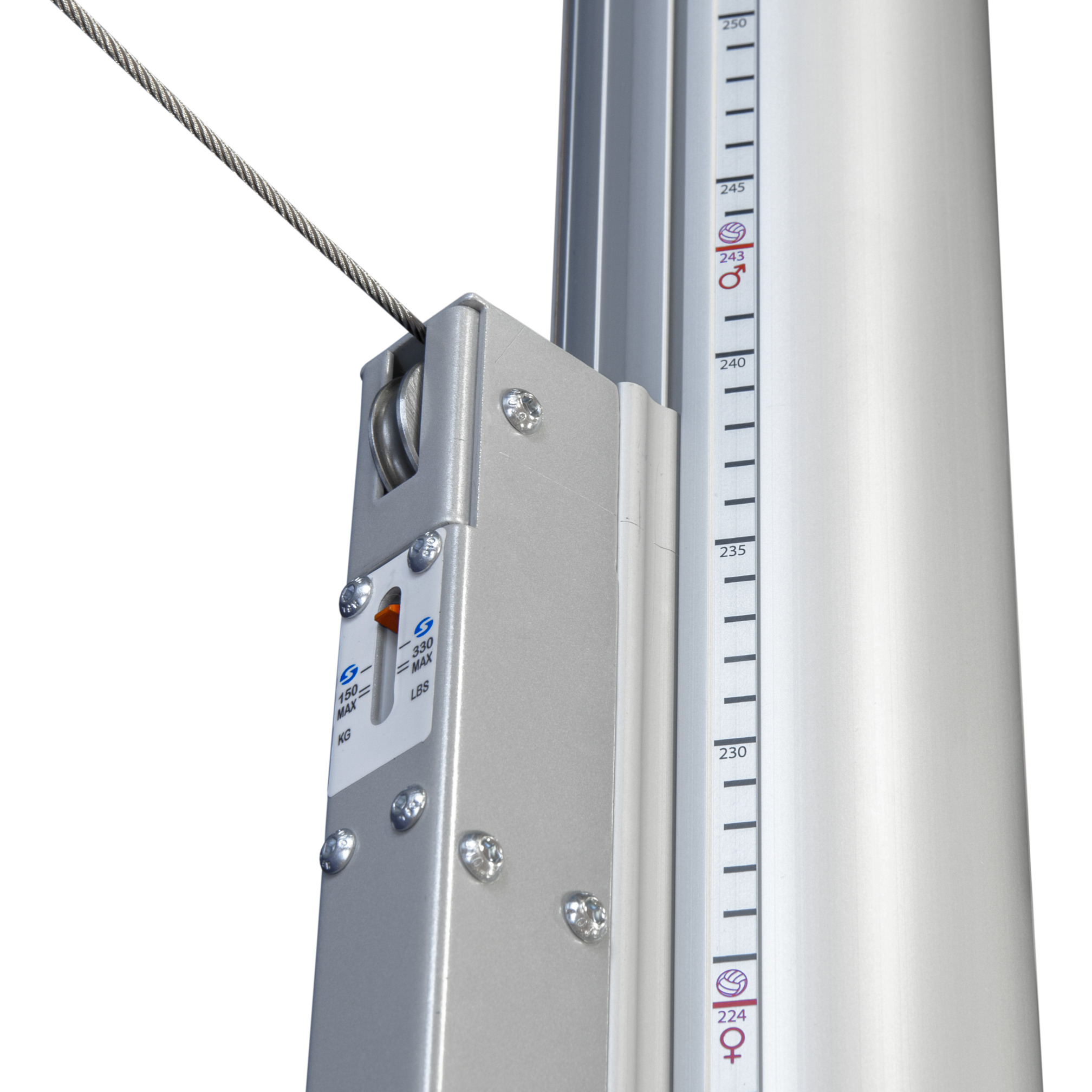 Schelde Sports Volleyballpost with TCS quick-tension equipment, ø 101 mm